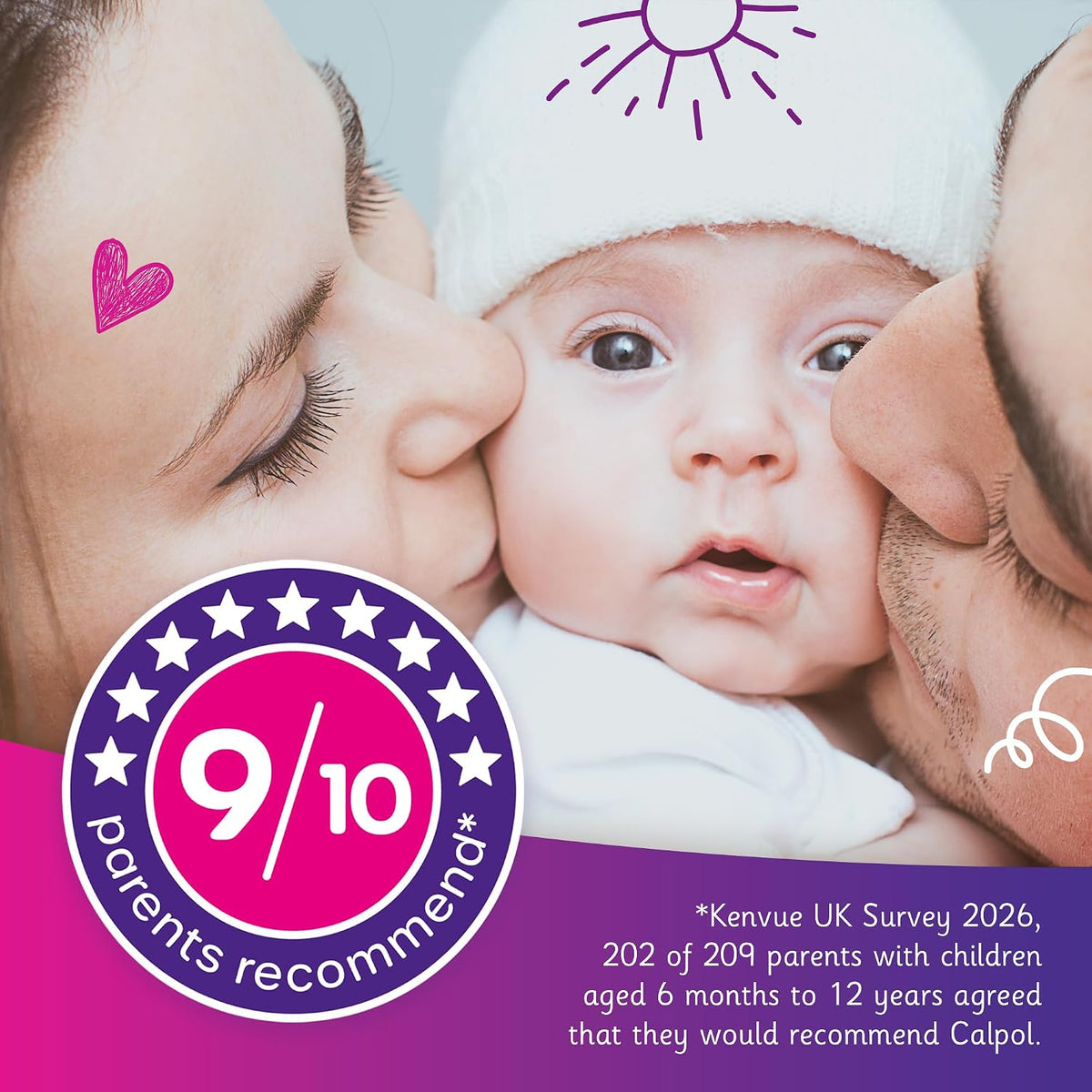 Calpol Sugar-Free Infant Suspension Paracetamol (1 x 100ml)