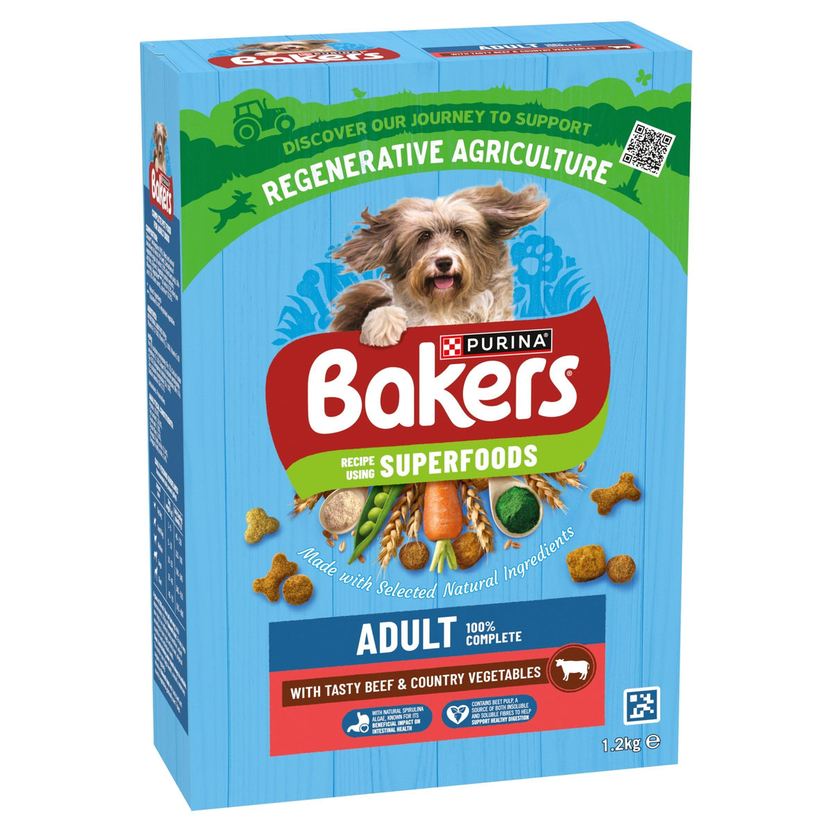 BAKERS Superfoods Small Dog Adult Dry Dog Food Chicken 1.1kg (Pack of 5)