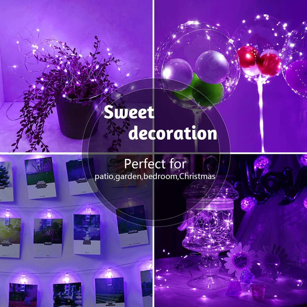 cshare Halloween Decoration Lights,Orange Fairy Lights, 3m 9.8ft 30 LED Halloween Decor String Lights Micro Silver Wire Battery Operated for Autumn Door Window Party Fall Decor.