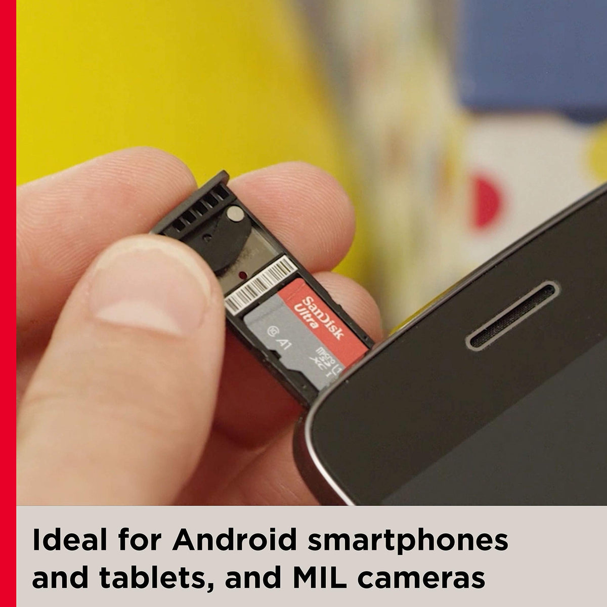 SANDISK Ultra micro SD Card + Adapter 256GB, Up to 150MB/s Read Speeds