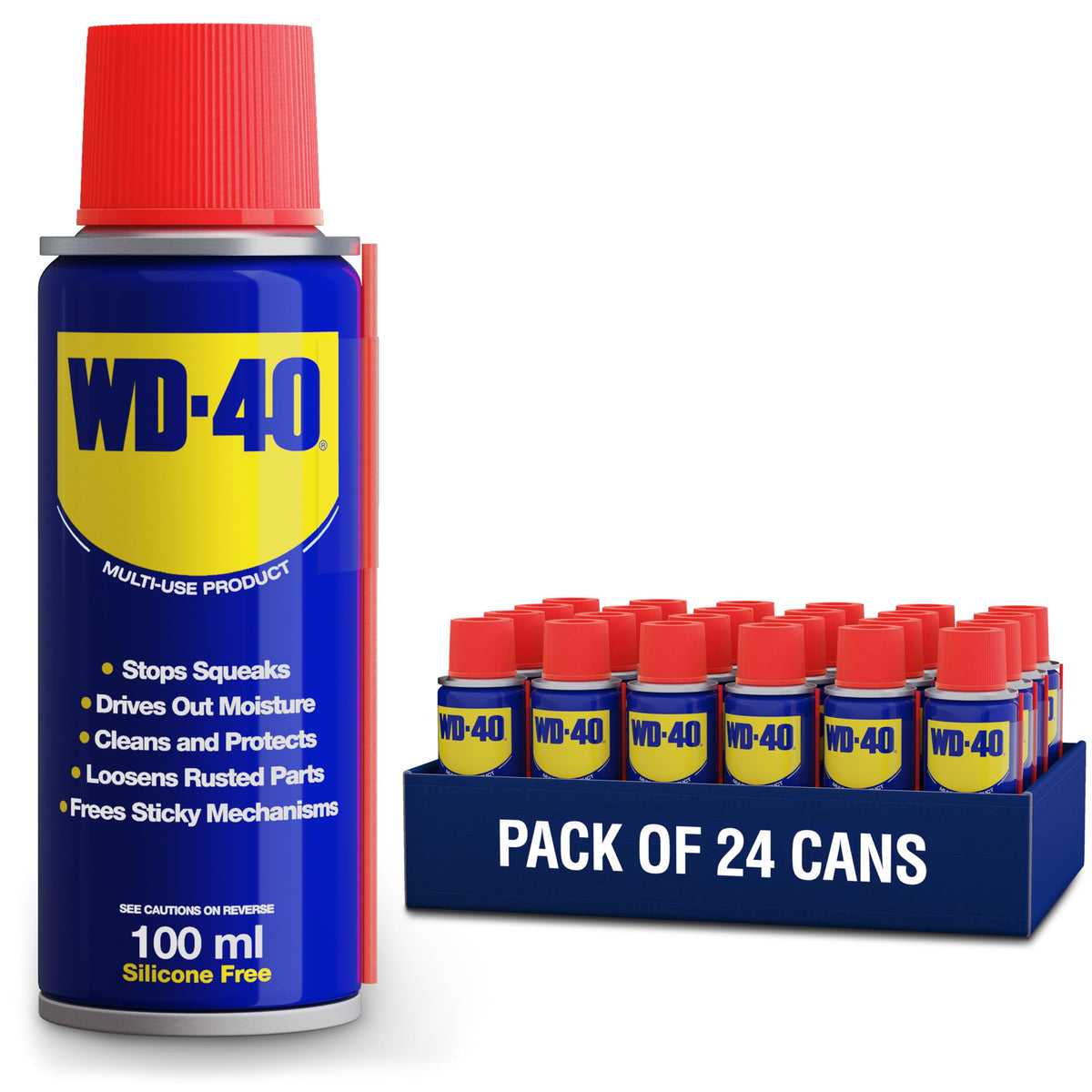 WD-40 Multi-Use Product Lubricant Spray Can, 100ml Toolbox Size, Single Can