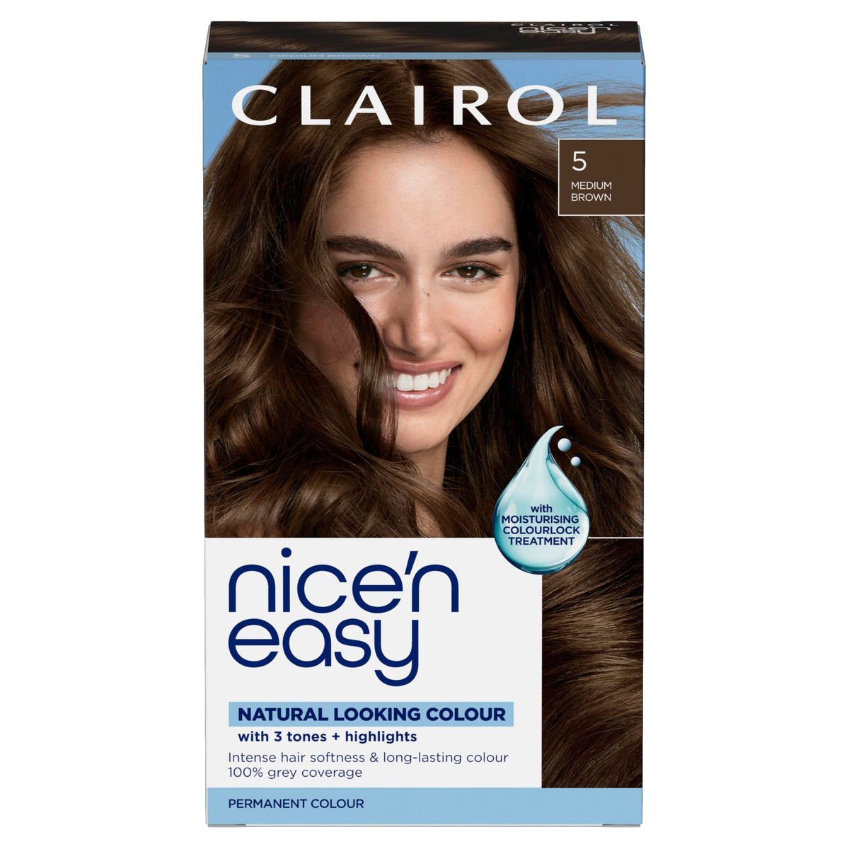 Clairol Nice'n Easy Crème Natural Looking Oil Permanent Hair Dye Infused