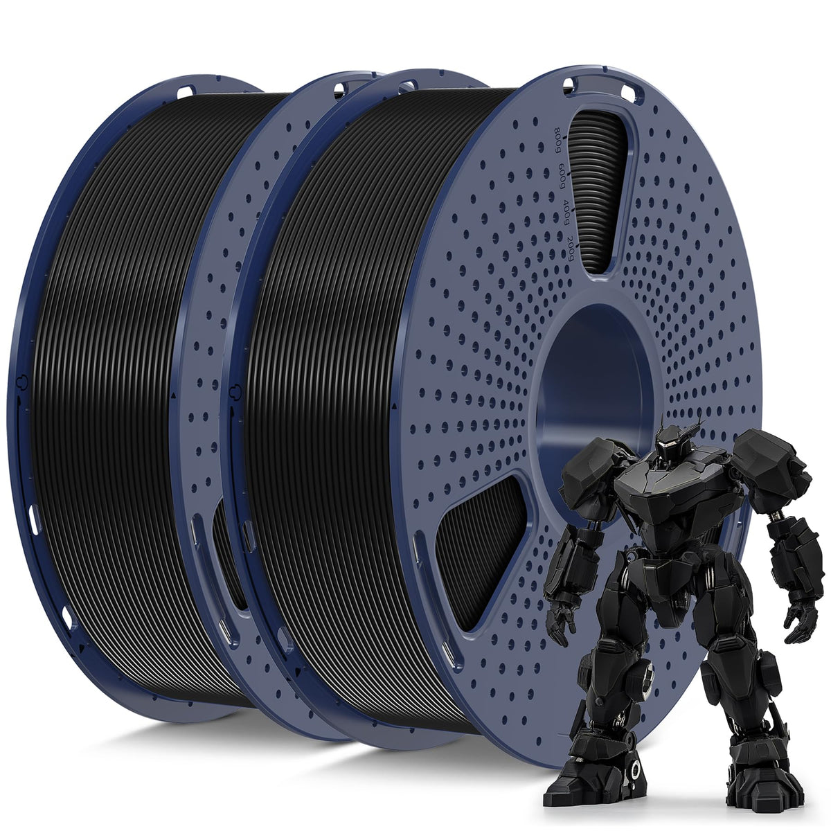 SUNLU PETG Filament 1.75mm Black PETG, High Toughness 3D Printer Filament
