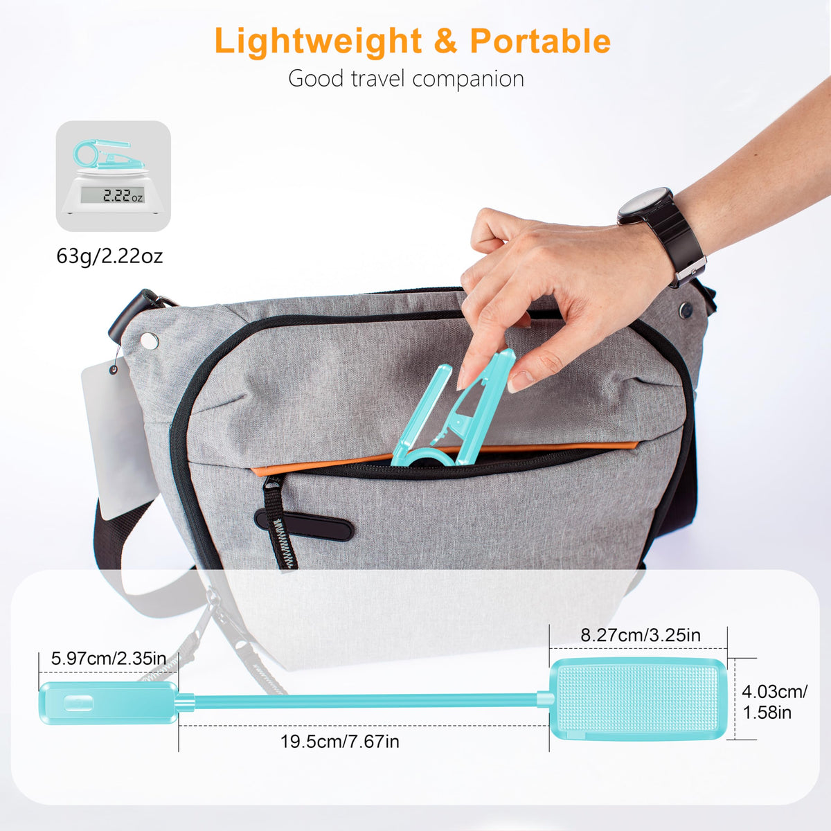 Gritin 9 LED Rechargeable Book Light for Reading in Bed-Stepless Dimming