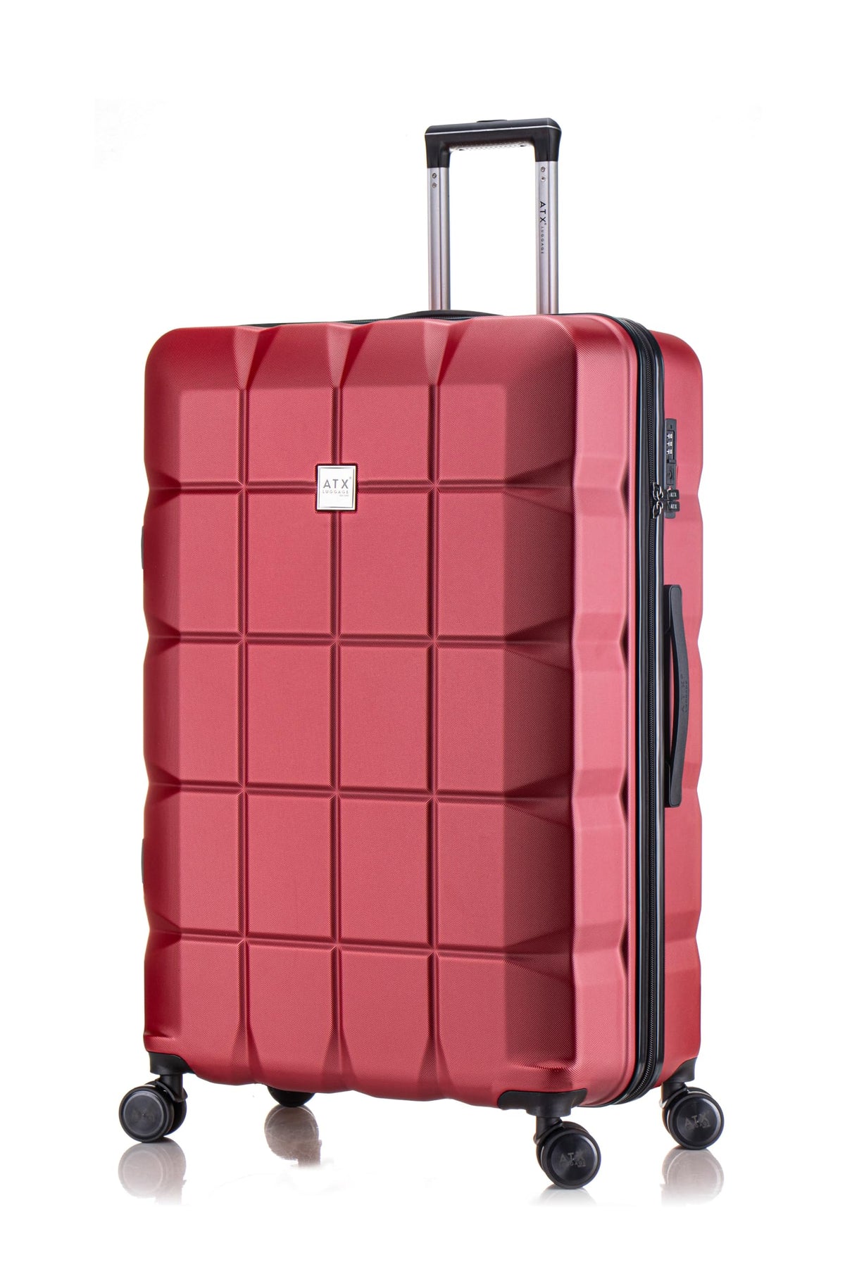 ATX 28 Inch Suitcase Large 110L – Lightweight Hard Shell Checked Luggage, 4 Wheels, TSA Lock, 30KG Capacity, Black