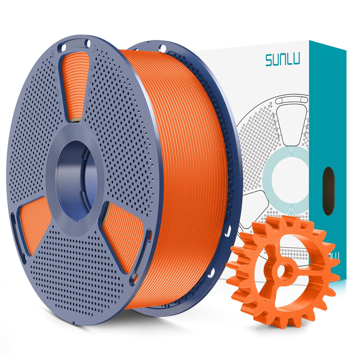 SUNLU Upgrade PLA+2.0 Filament, Next-Gen PLA+ 3D Printer Filament 1.75mm