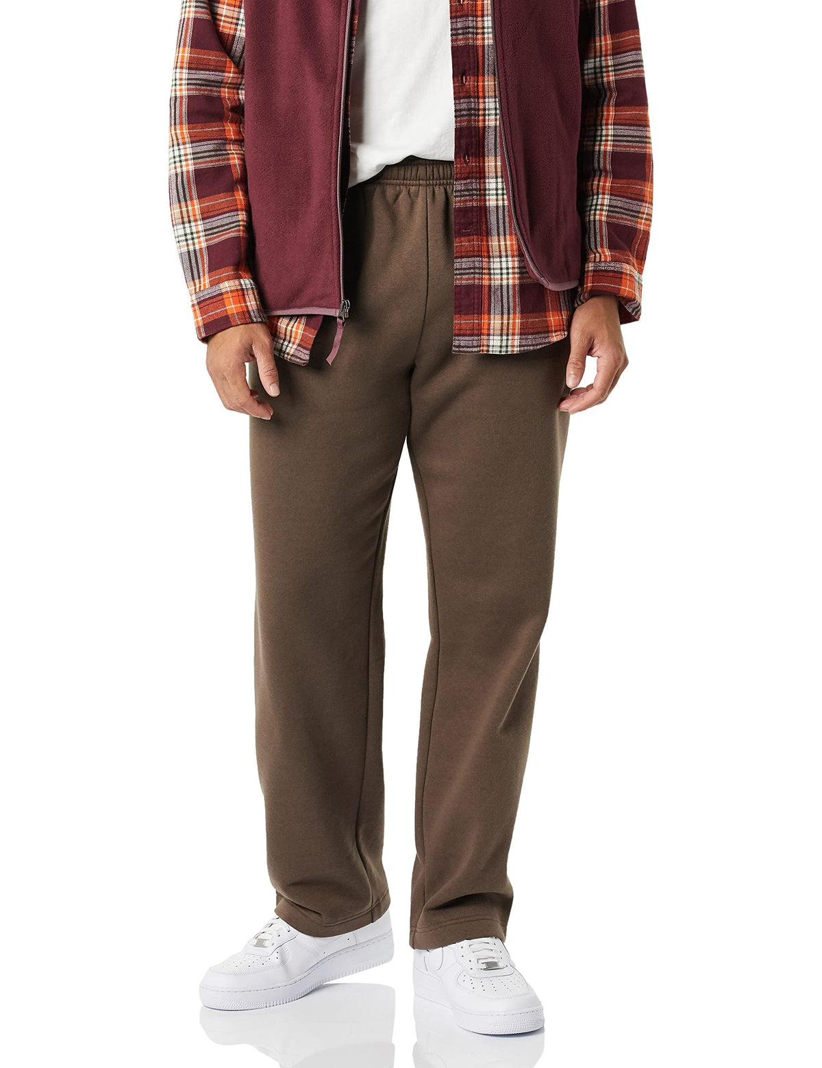 Amazon Essentials Men's Fleece Open Bottom Sweatpant (Available in Big and Tall)