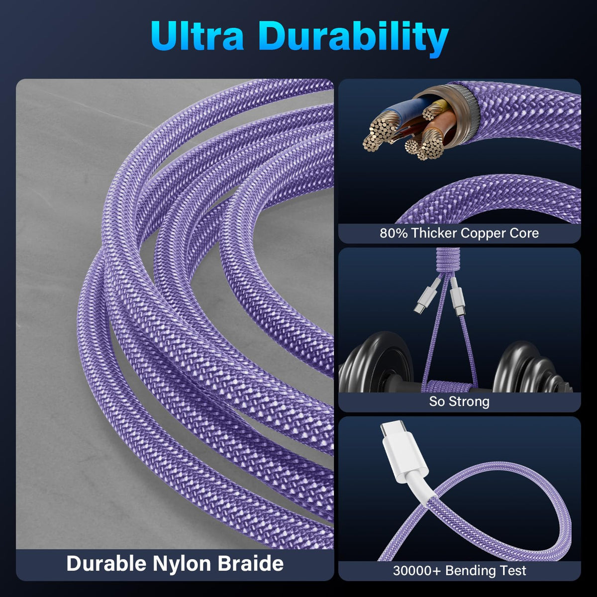 USB C to USB C Charger Cable, 2M 60W Type C Cable Lead Fast Charging, Phone Charger USB C iPhone Cable for Apple iPhone 18 17 16 Series MacBook iPad Pro/Air Samsung Galaxy S26/S25 Google Pixel 2Pack