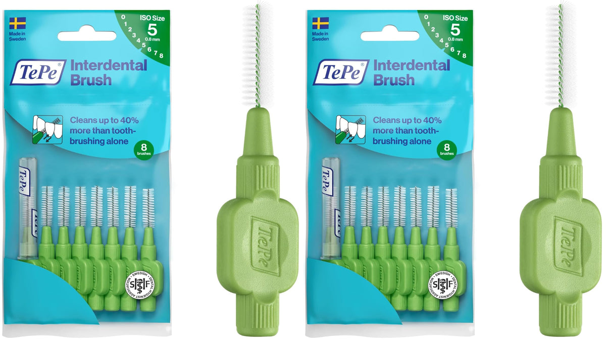 TePe Interdental Brush, Original, Blue, 0.6mm/ISO 3, 8pcs