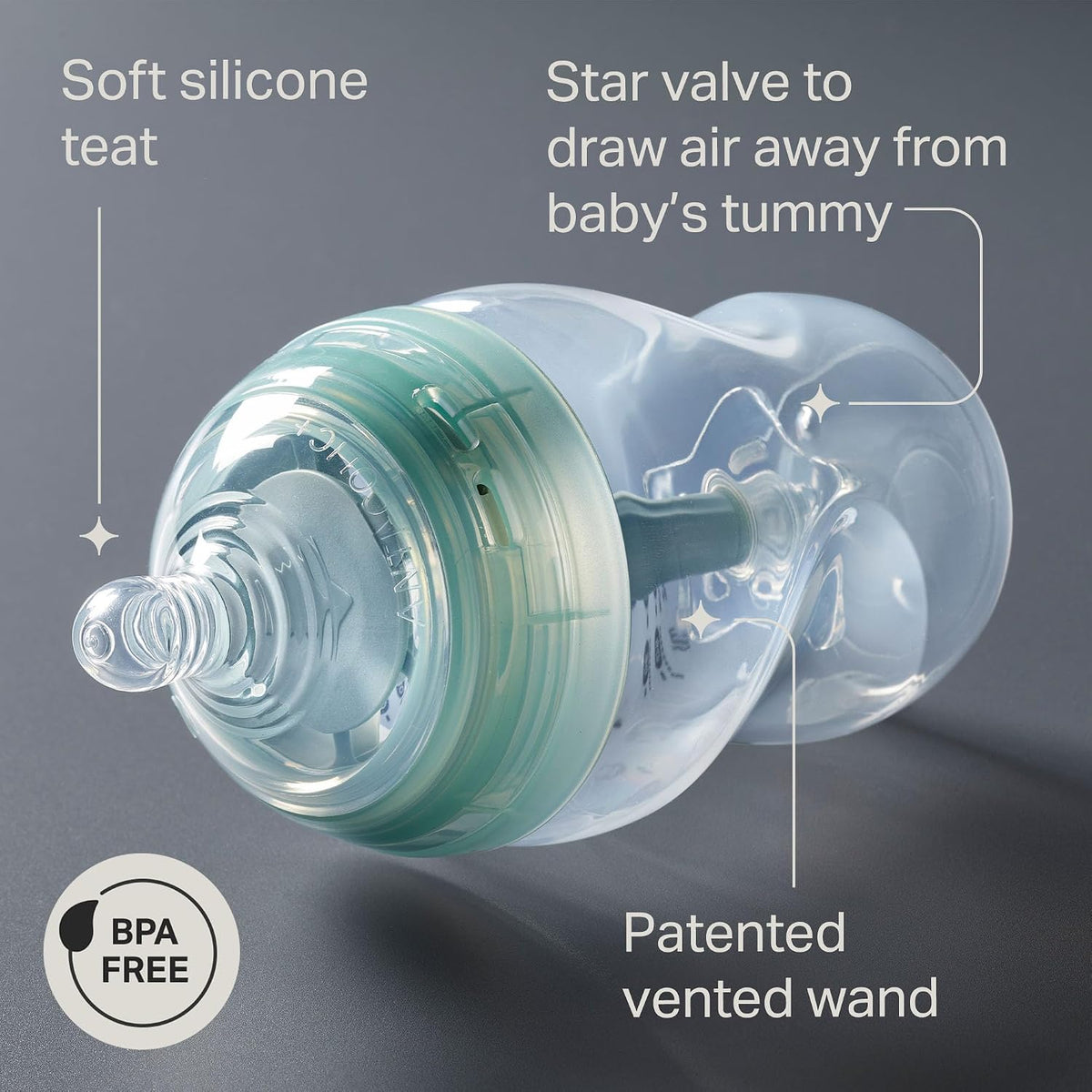 Tommee Tippee Advanced Anti-Colic Baby Bottle Breast-Like Teat 0m+ 260ml