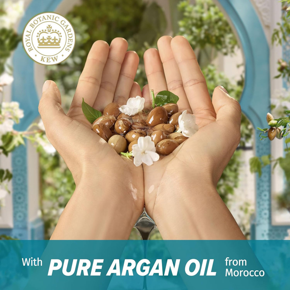 Herbal Essences Repair Moroccan Argan Oil Shampoo 650ml for Damaged Hair. Intense Nourishment for Softer, Smoother Hair. With Pure Argan Oil. Silicone-Free, Vegan and Cruelty Free