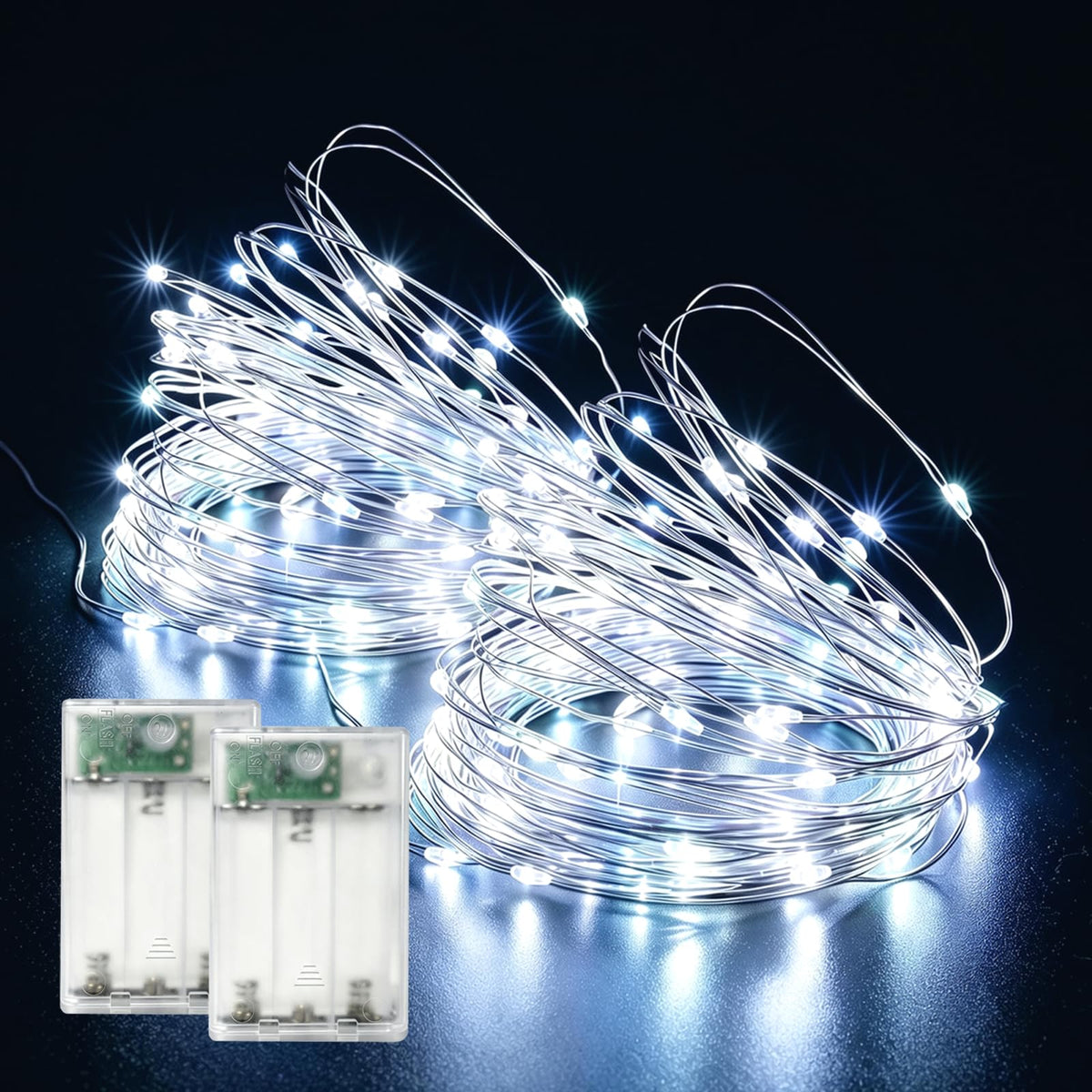 60LED 6m Fairy Lights Battery Operated, Battery Powered String Light Indoor