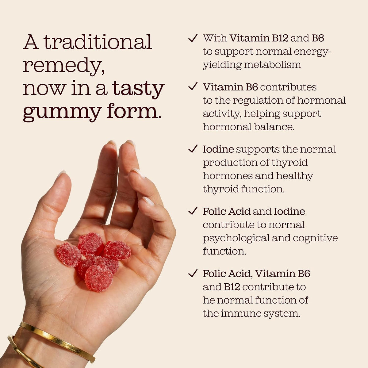 Apple Cider Vinegar Gummies with The Mother 1000mg | Enhanced with Vitamin B12 & Folic Acid | 60 Vegan ACV Capsules with Pomegranate & Beetroot Powder | Natural Ingredients by Free Soul