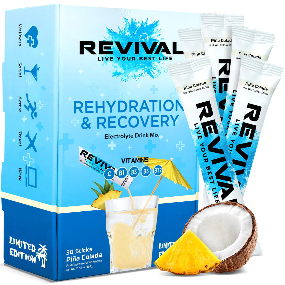 Revival Rapid Rehydration Electrolytes Powder