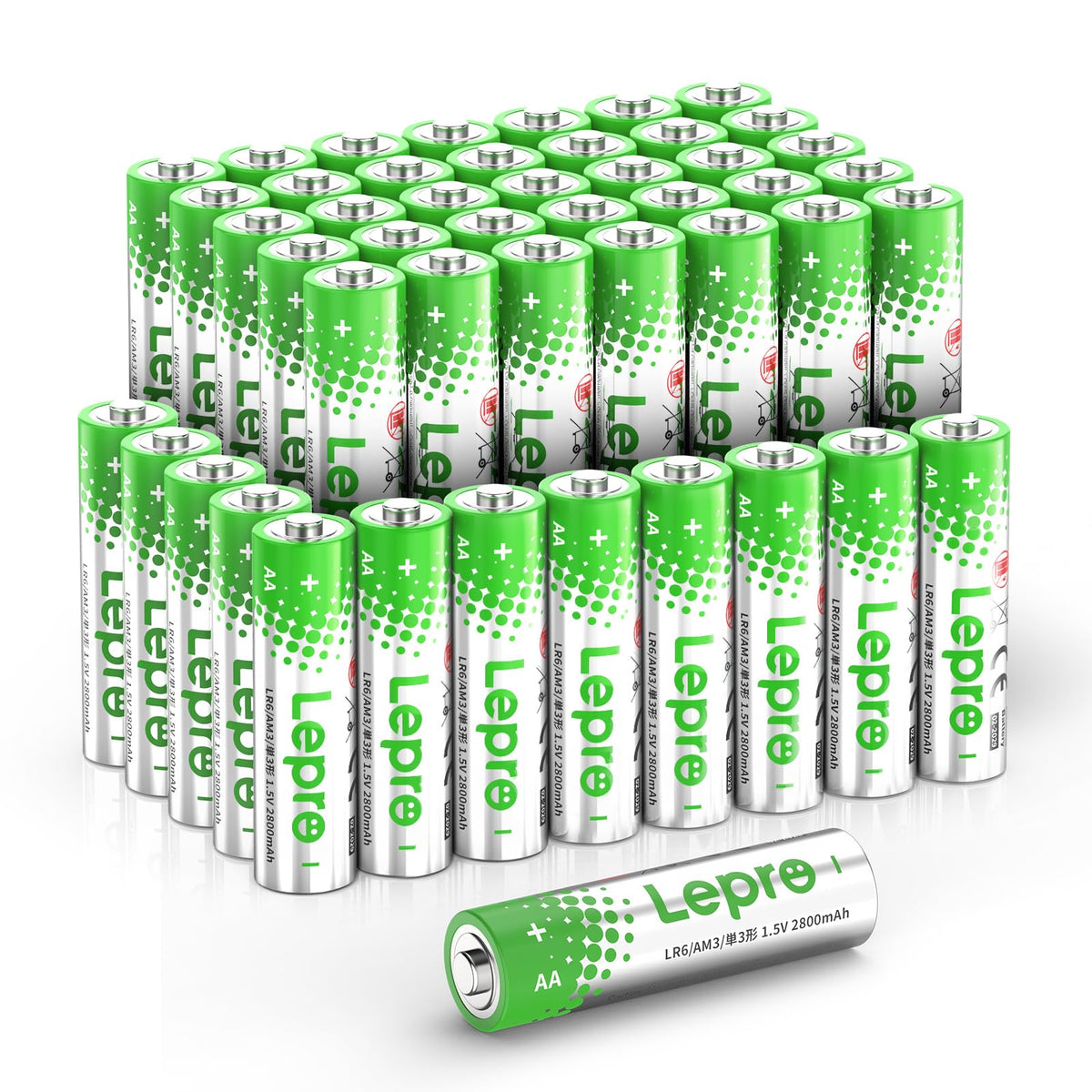Lepro AAA Alkaline Batteries 24 Pack, 1200mAh Triple A Battery Long Lasting