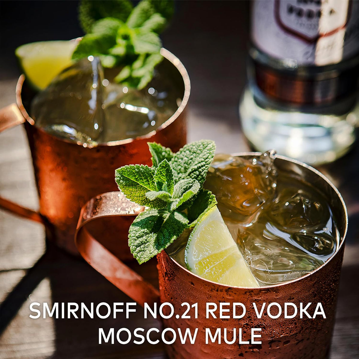 Smirnoff No. 21 Vodka | 37.5% vol | 1L | Triple Distilled & 10 x Filtered | Premium Made in Great Britain | Smooth with a Hint of Sweetness & Pepper | 1ltr