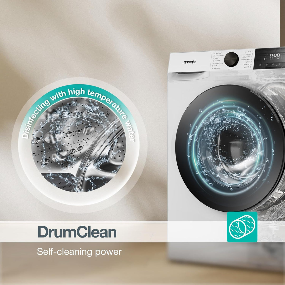 Gorenje 11 kg 1400 rpm Freestanding Washing Machine, White - WG2P114A22/UK