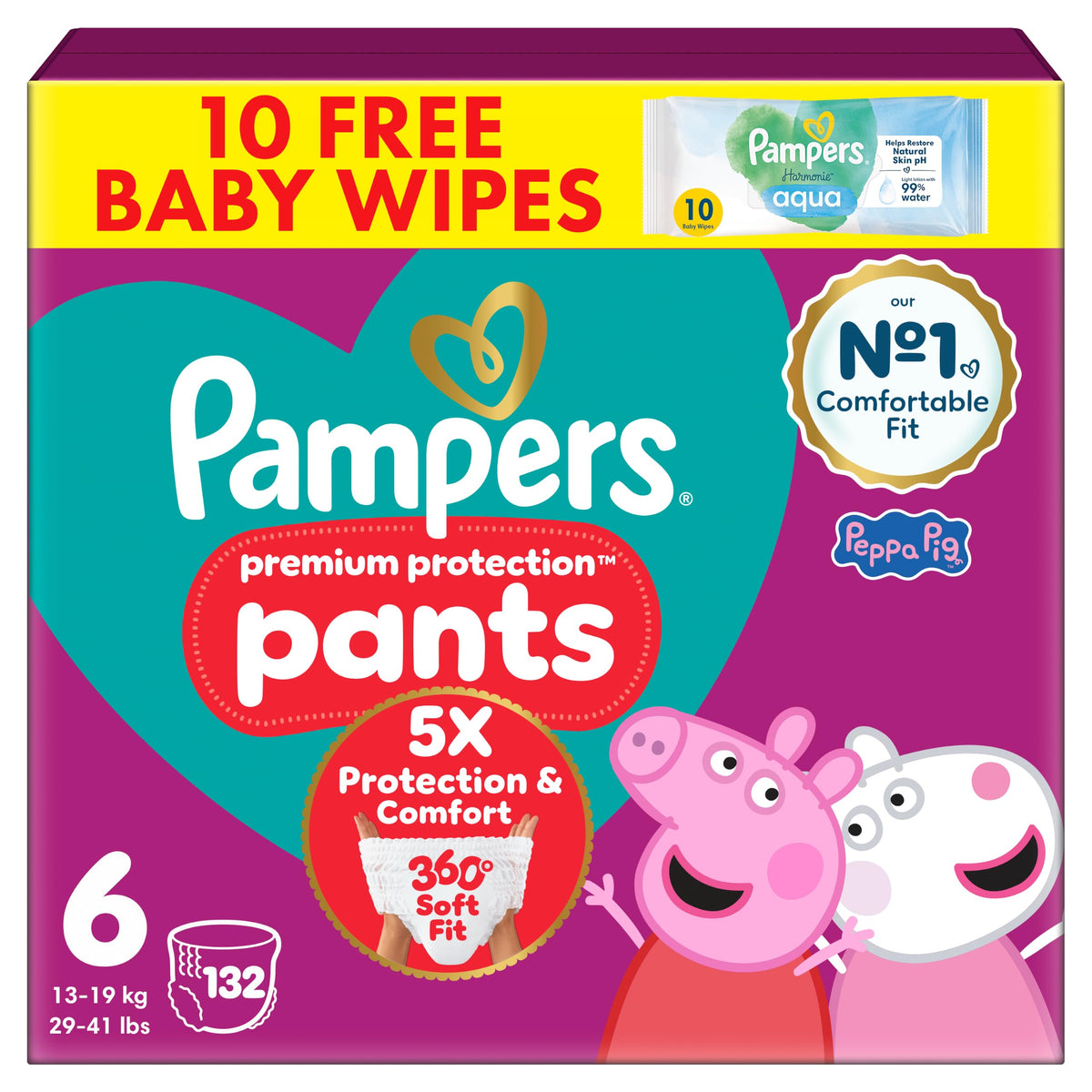 Pampers Premium Protection Nappy Pants Size 5