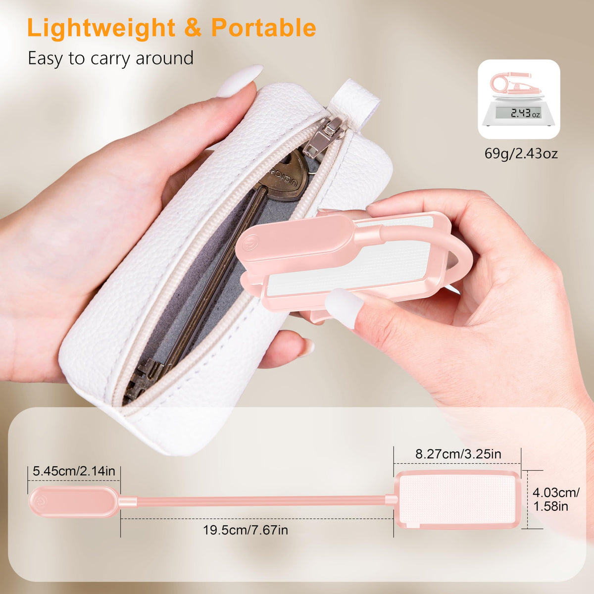 Gritin 16 LED Reading Light, Book Light - Eye Caring 3 Color Temperatures
