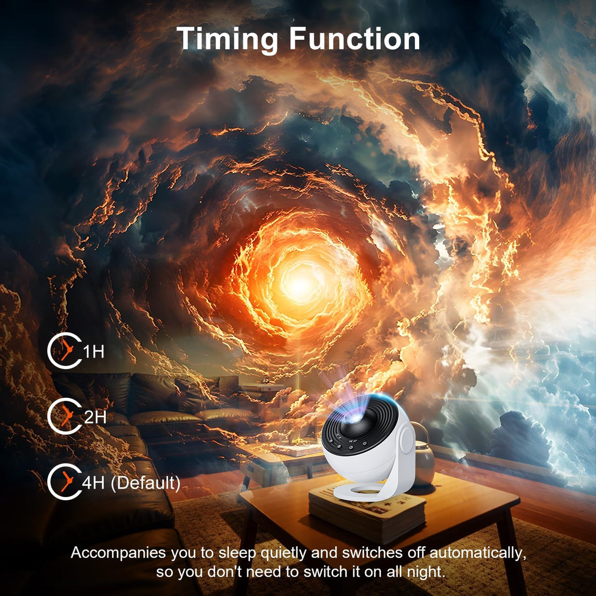 Planetarium Projector for Bedroom, 13 in 1 Galaxy Star Projector Light, Nebula Night Light with Timer, LED Space Galaxy Lamp Room Decor for Adults Kids, White