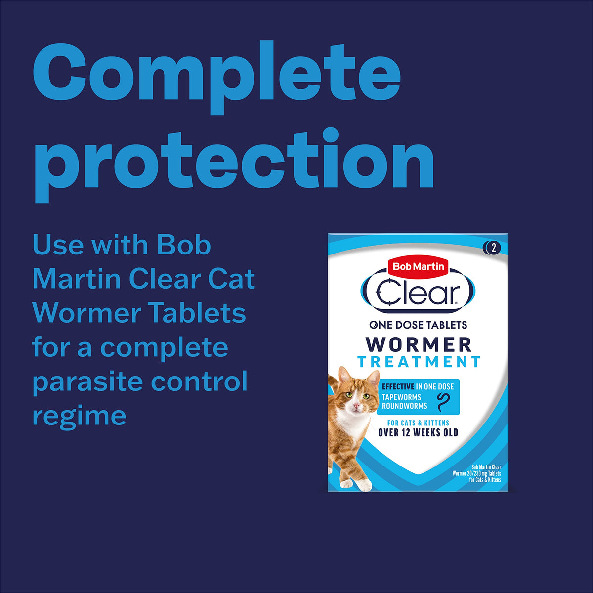 Bob Martin Clear Flea Tablets for Cats and Small Dog Under 11 Kg, 3 Tablets