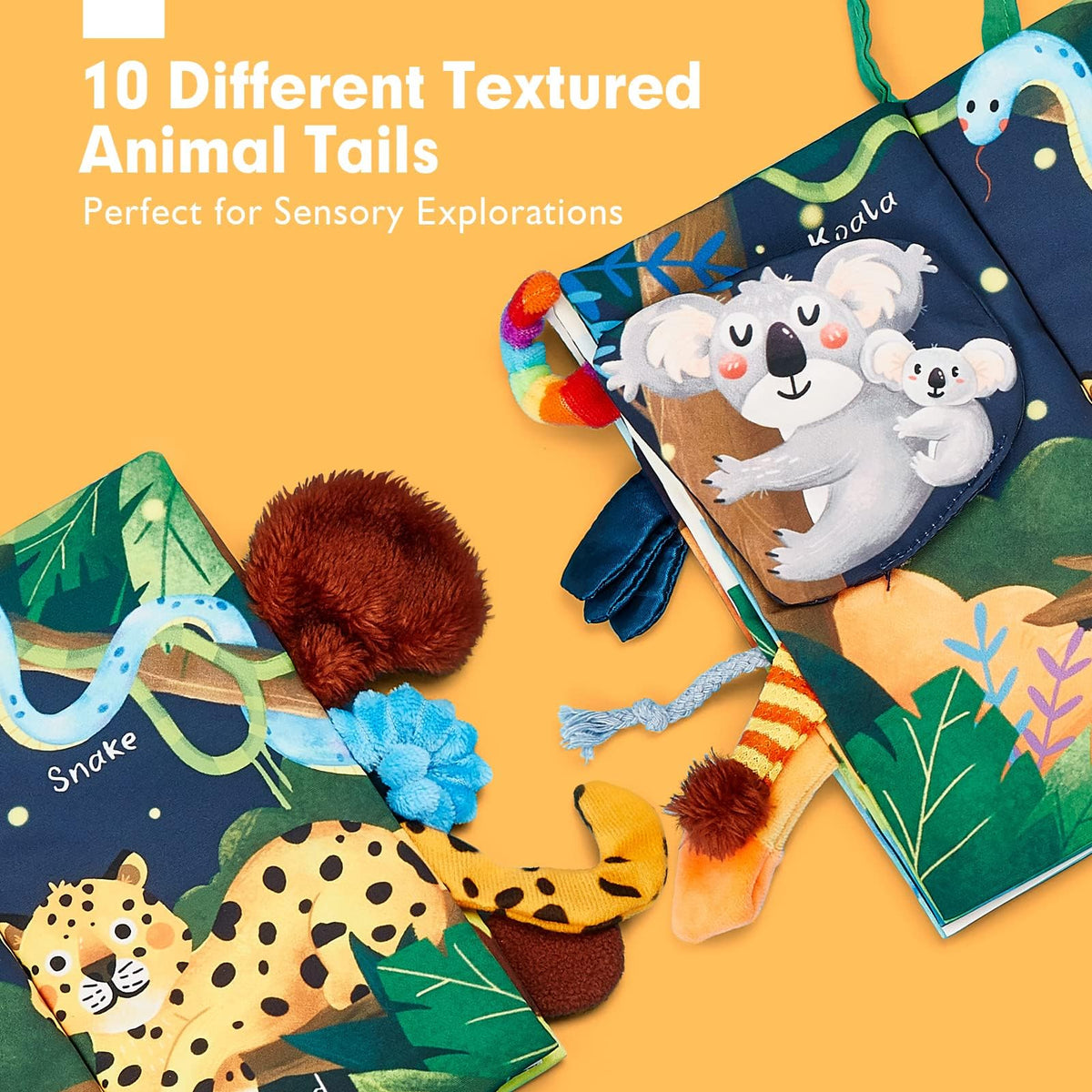 hahaland Baby Books 0-6 Months Infant Tummy Time Toys High Contrast