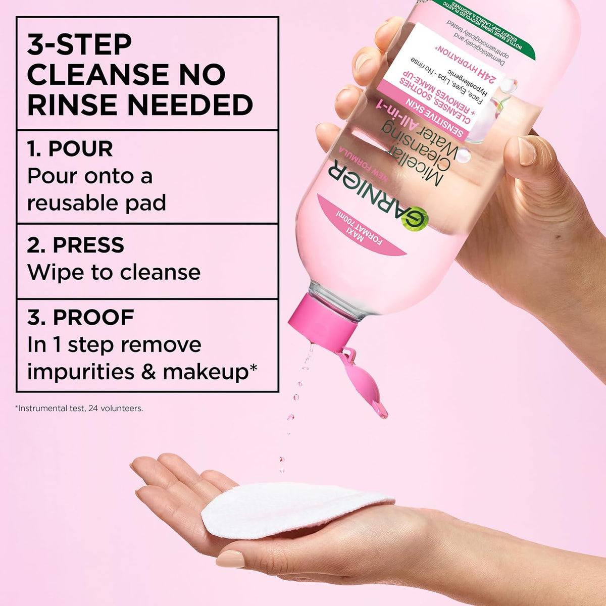 Garnier Micellar Water 700ml, All-in-One Face Cleanser & Makeup Remover