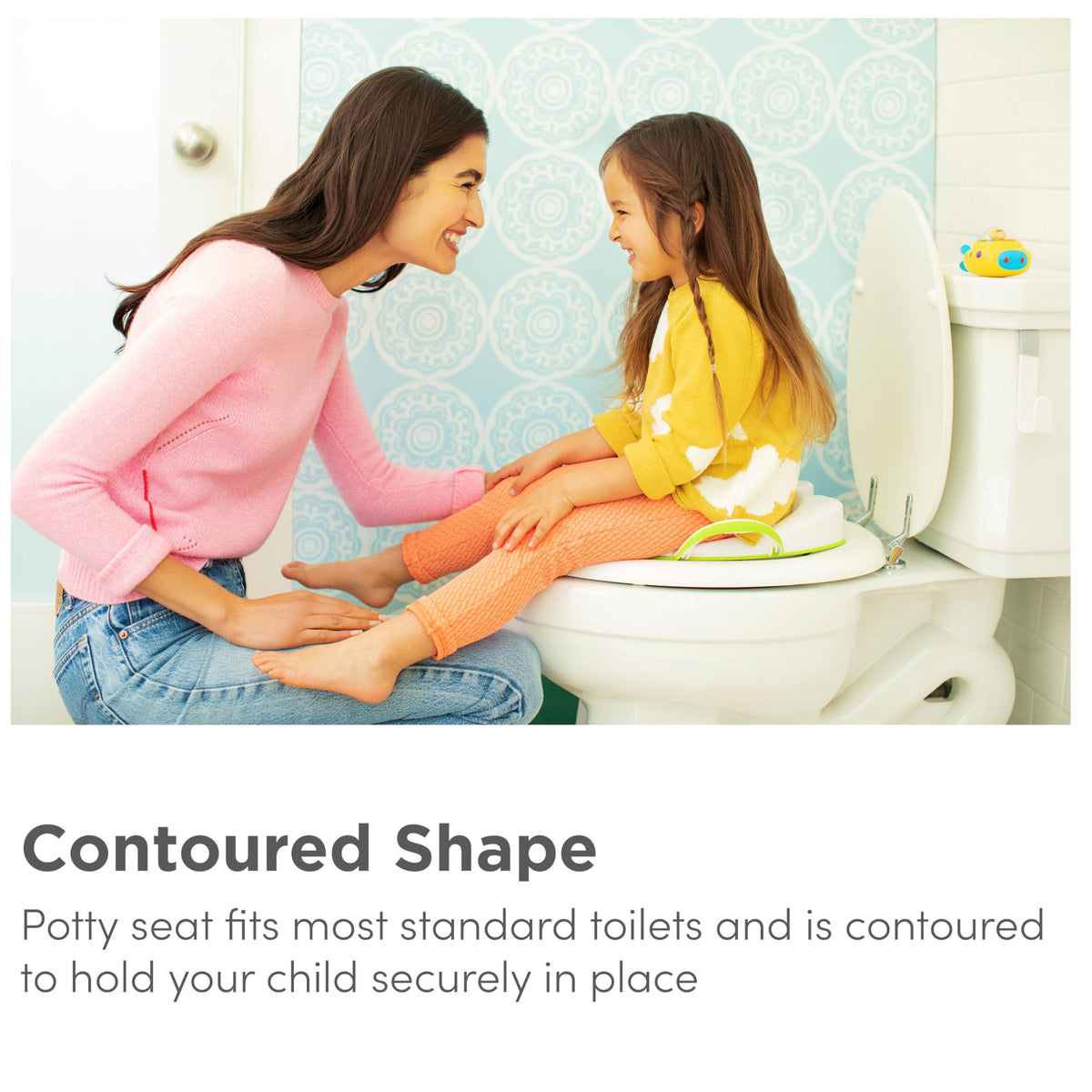 Munchkin Sturdy Potty Seat | Potty Training Toilet Seat with Handles and Legs | Ideal for Toddler and Children | Grey