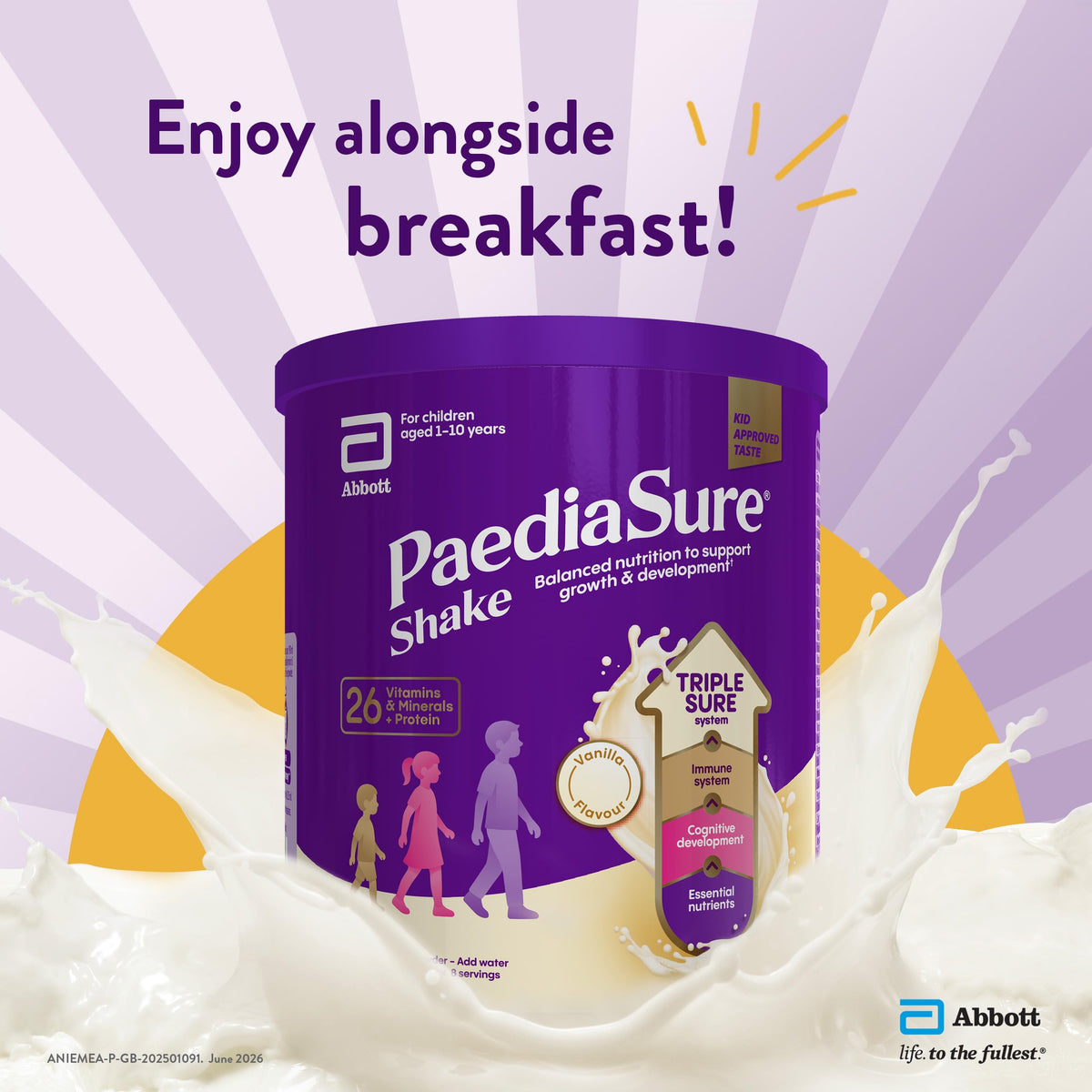 PaediaSure Shake – Cookies & Cream – Multivitamin for Kids – 400g