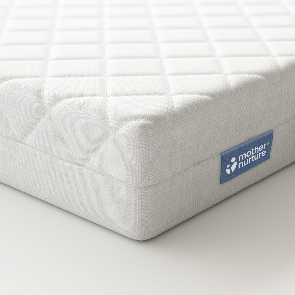 Mother Nurture Classic Eco Fibre Cot Bed Mattress - Hypoallergenic Easy Clean Quilted Cover, Reversible, Water Resistant, Baby Cot Mattress, Firm & Supportive, White, BSI Tested - Size 140x70 x10cm
