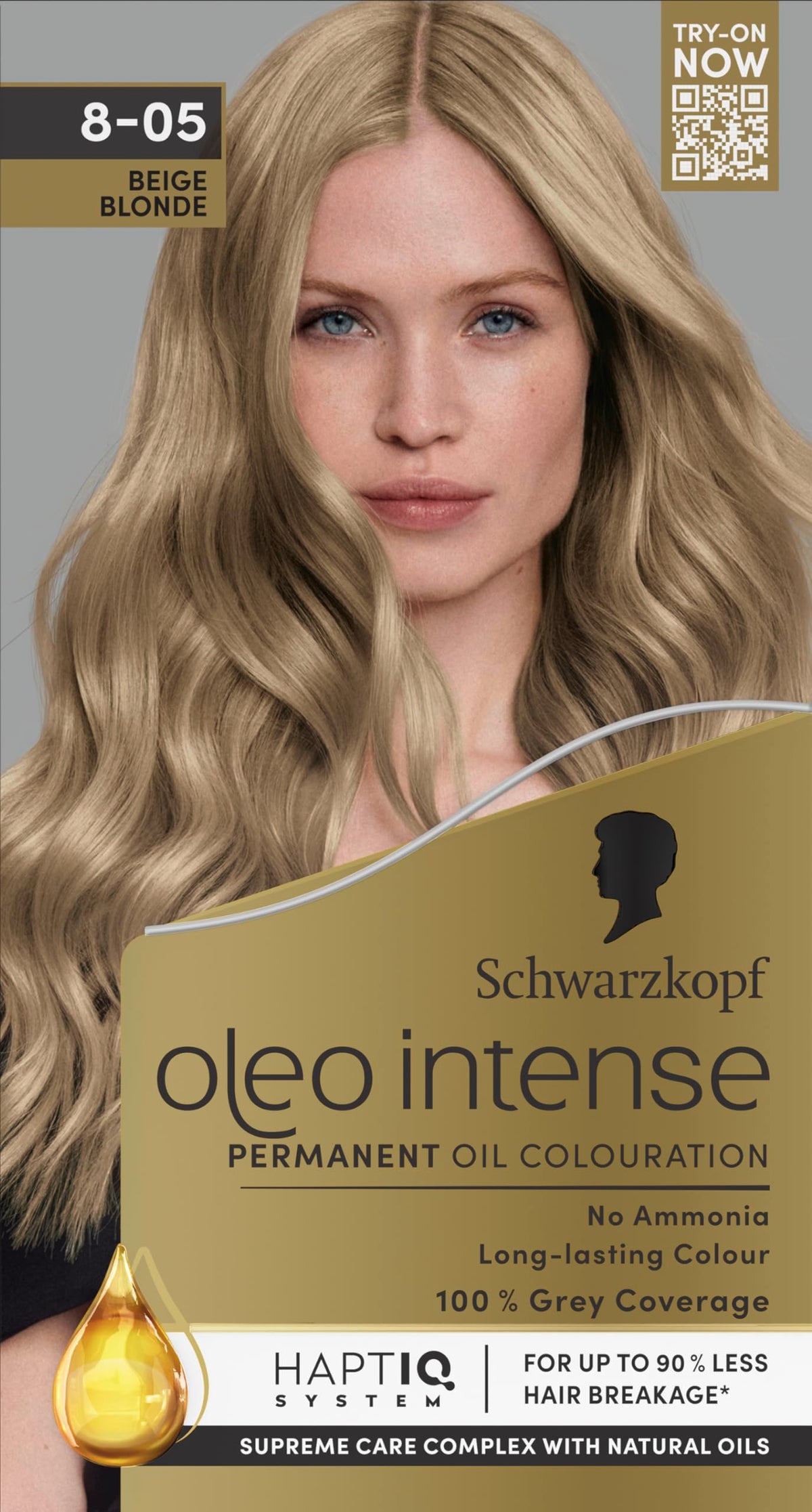 Schwarzkopf Oleo Intense Permanent Hair Colour 4-60 Gold Brown | Ammonia Free Oil Hair Dye | 100% Grey Coverage | Long-Lasting Rich Colour | With HaptIQ System & Caring Oil Mask (Pack of 2)
