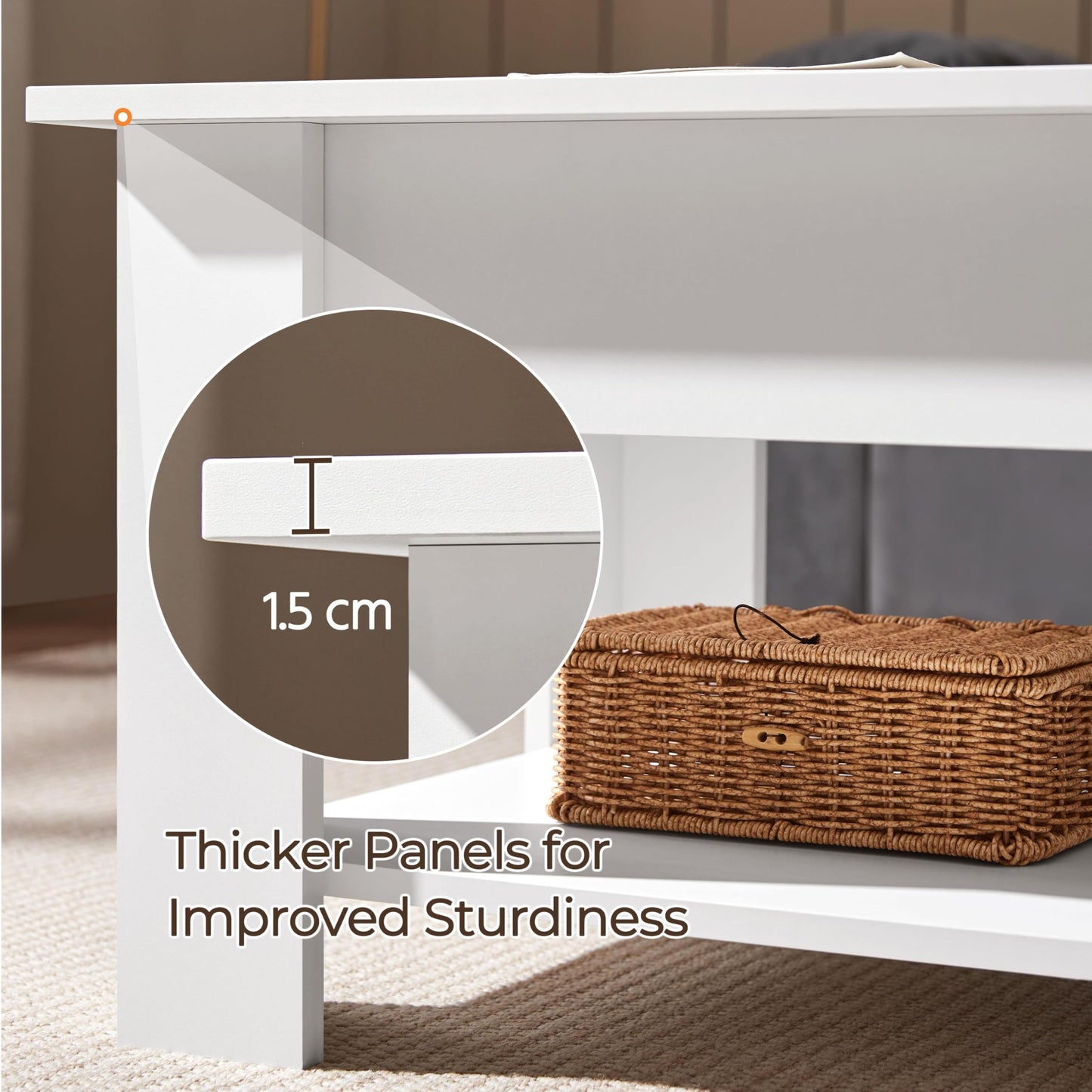 Yaheetech Lift Up Coffee Table, Wooden Lifting Coffee Table with Hidden Storage Drawer and Open Shelf, Space-saving Tea Tables for Living Room/Reception, Espresso