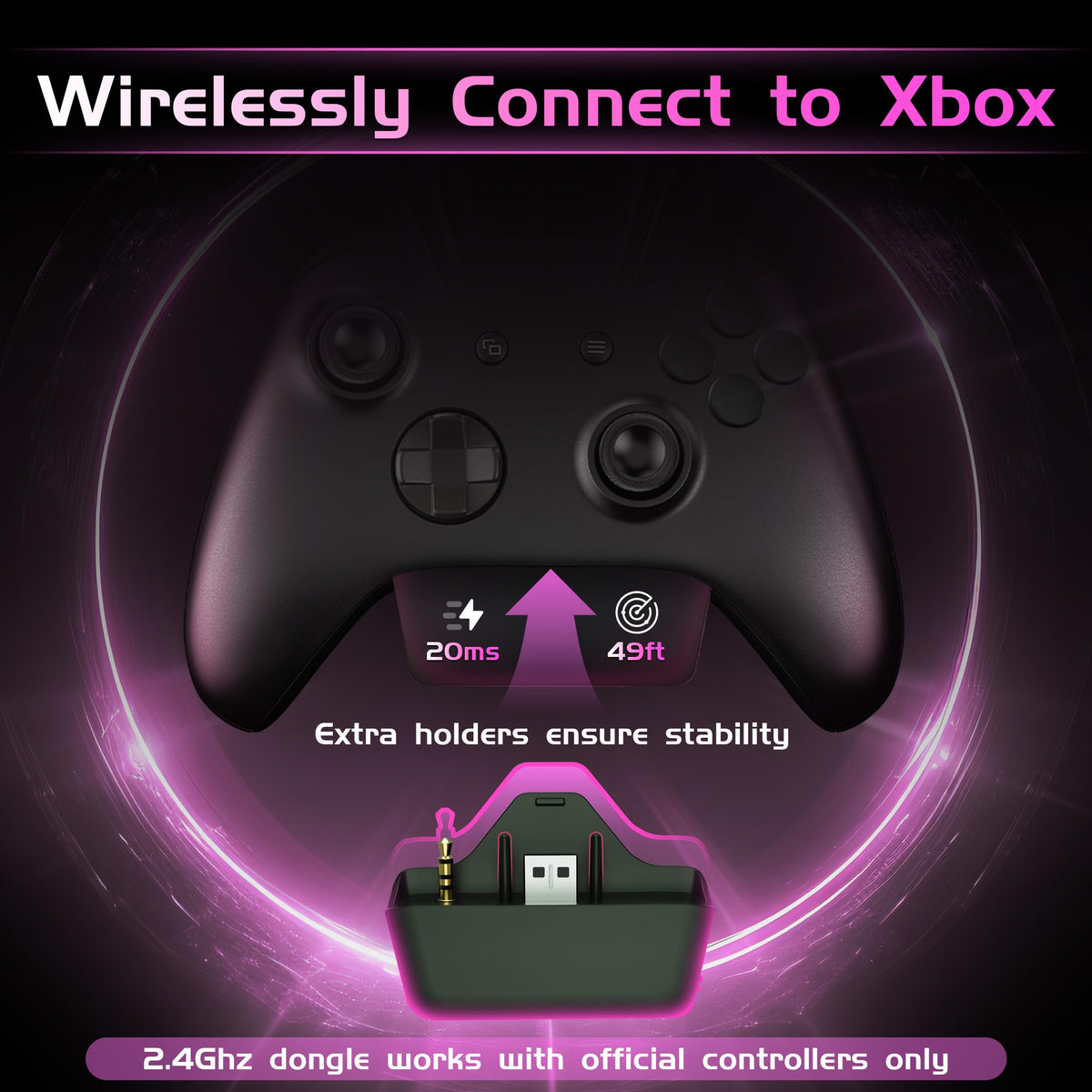 Gvyugke Gaming Headset Wireless for Xbox Series X|S, Xbox One, PS5, PC, Mac