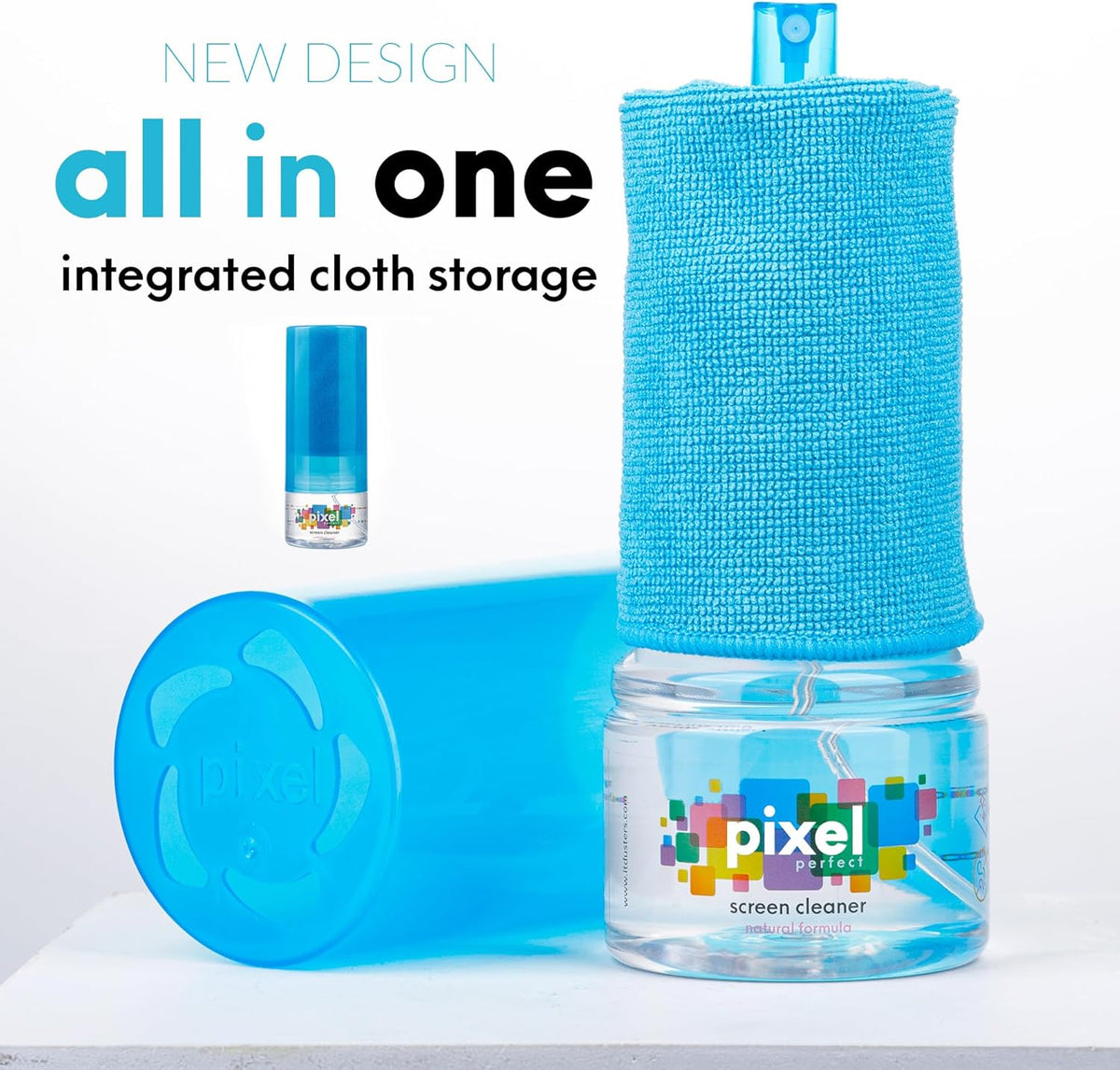 Pixel Perfect Screen Cleaner Kit for TV, Laptops, Computers, Monitors, Phones, Tablets, 300ml Cleaning Kit, Premium Natural Spray