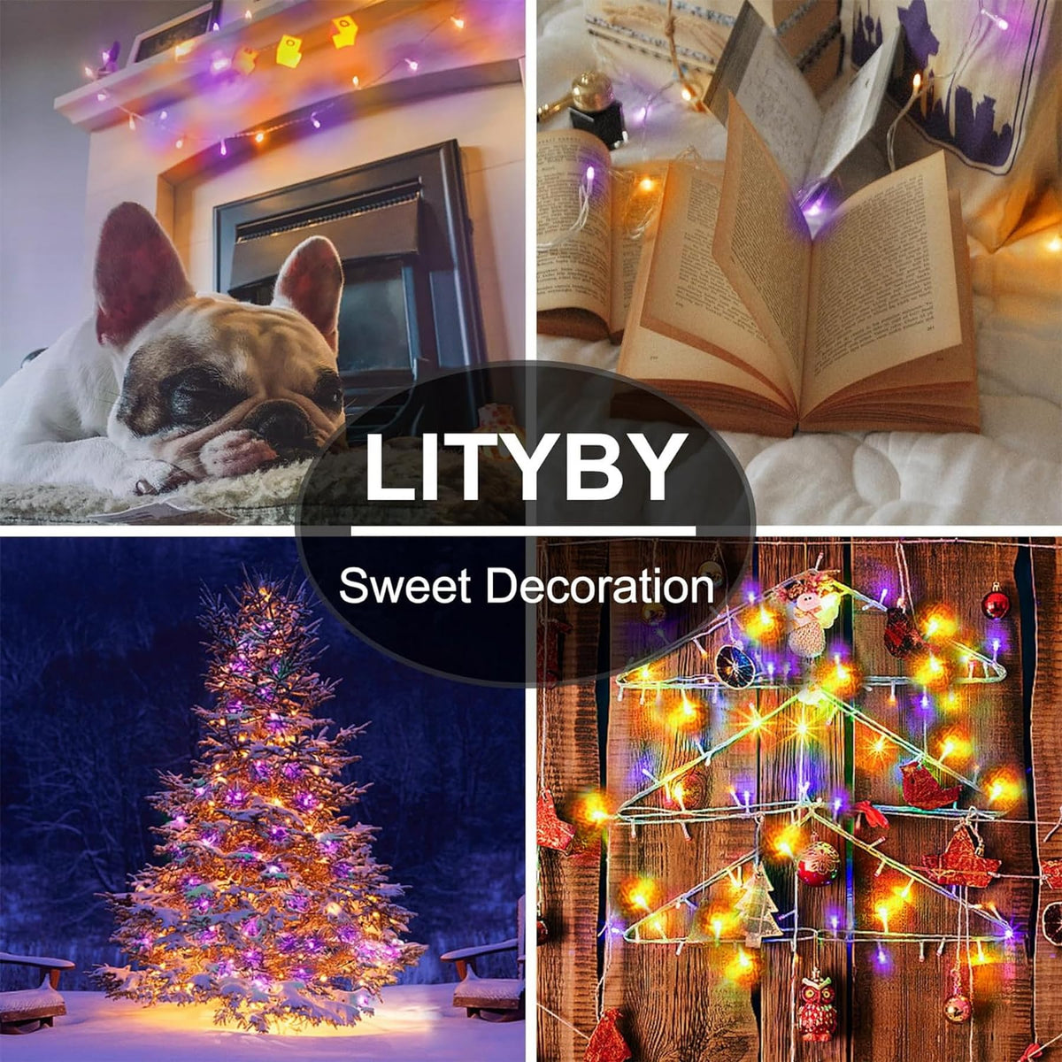 LITYBY Fairy Lights Plug in Waterproof,120LED String Lights Main Powered