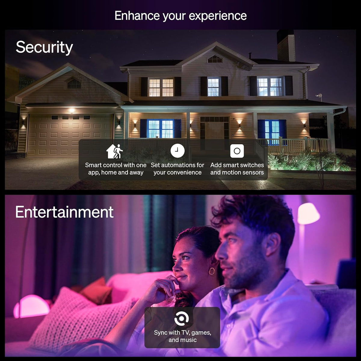 Philips Hue Essential Smart A60 LED Bulb, E27, B22 Bulb, 1 Pack