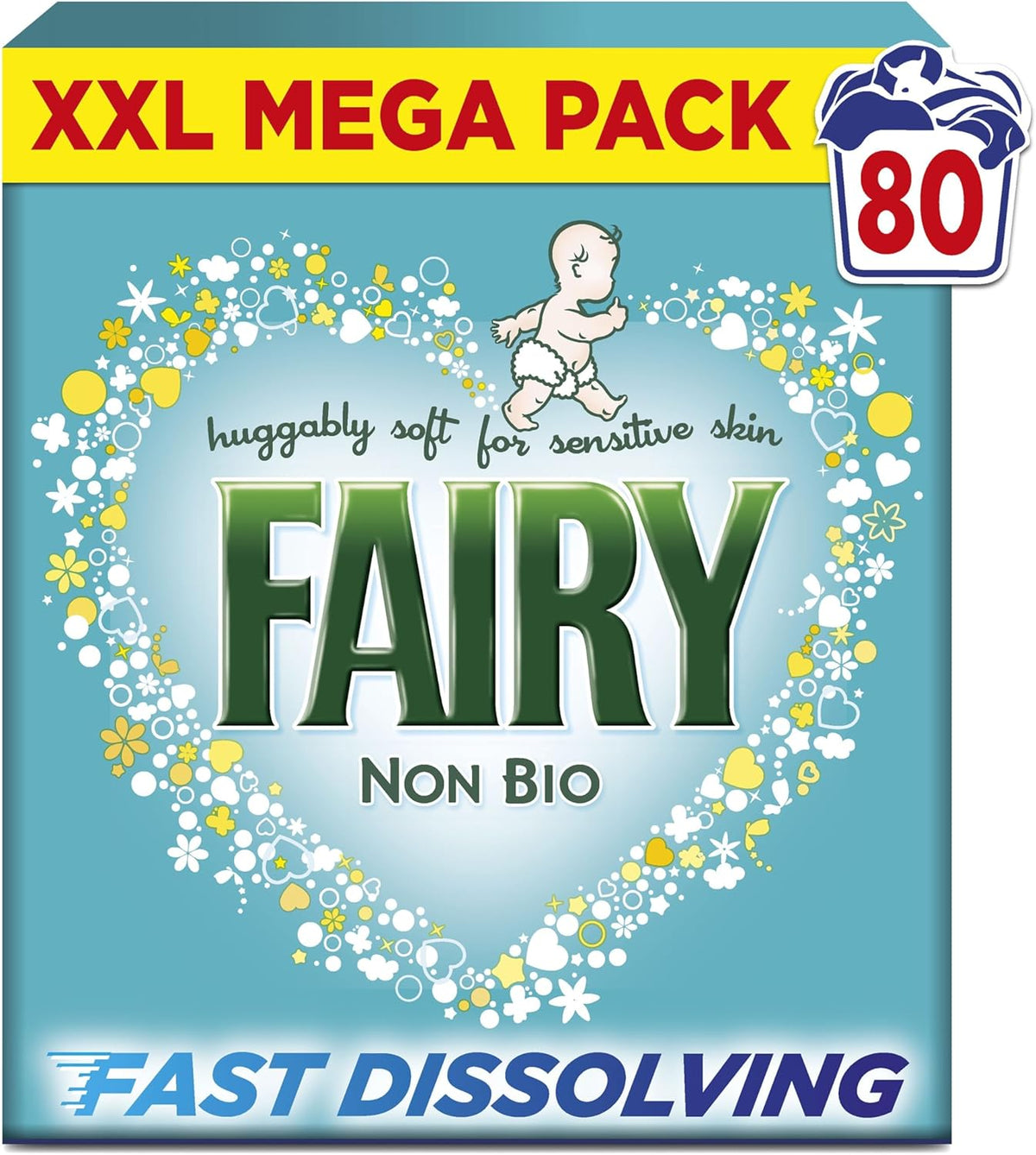Fairy Non Bio Washing Powder 4KG, 80 Washes