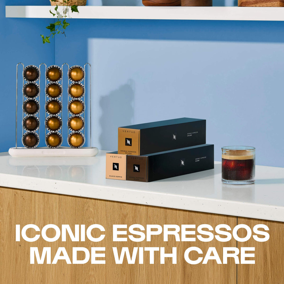 Nespresso Vertuo Coffee Pods, Pack of 30, 10 x Melozio, 10 x Stormio, 10 x Odacio capsules for Nespresso Machines. Make Espressos, Cappuccino and Lattes at home. Recyclable Pods.