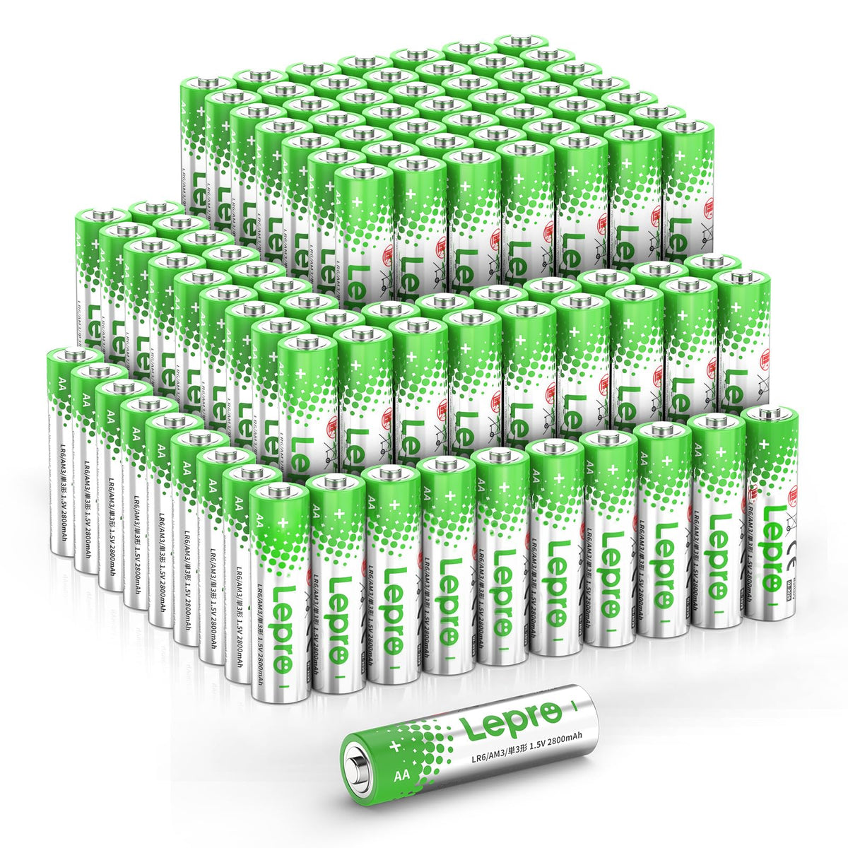 Lepro AAA Alkaline Batteries 24 Pack, 1200mAh Triple A Battery Long Lasting