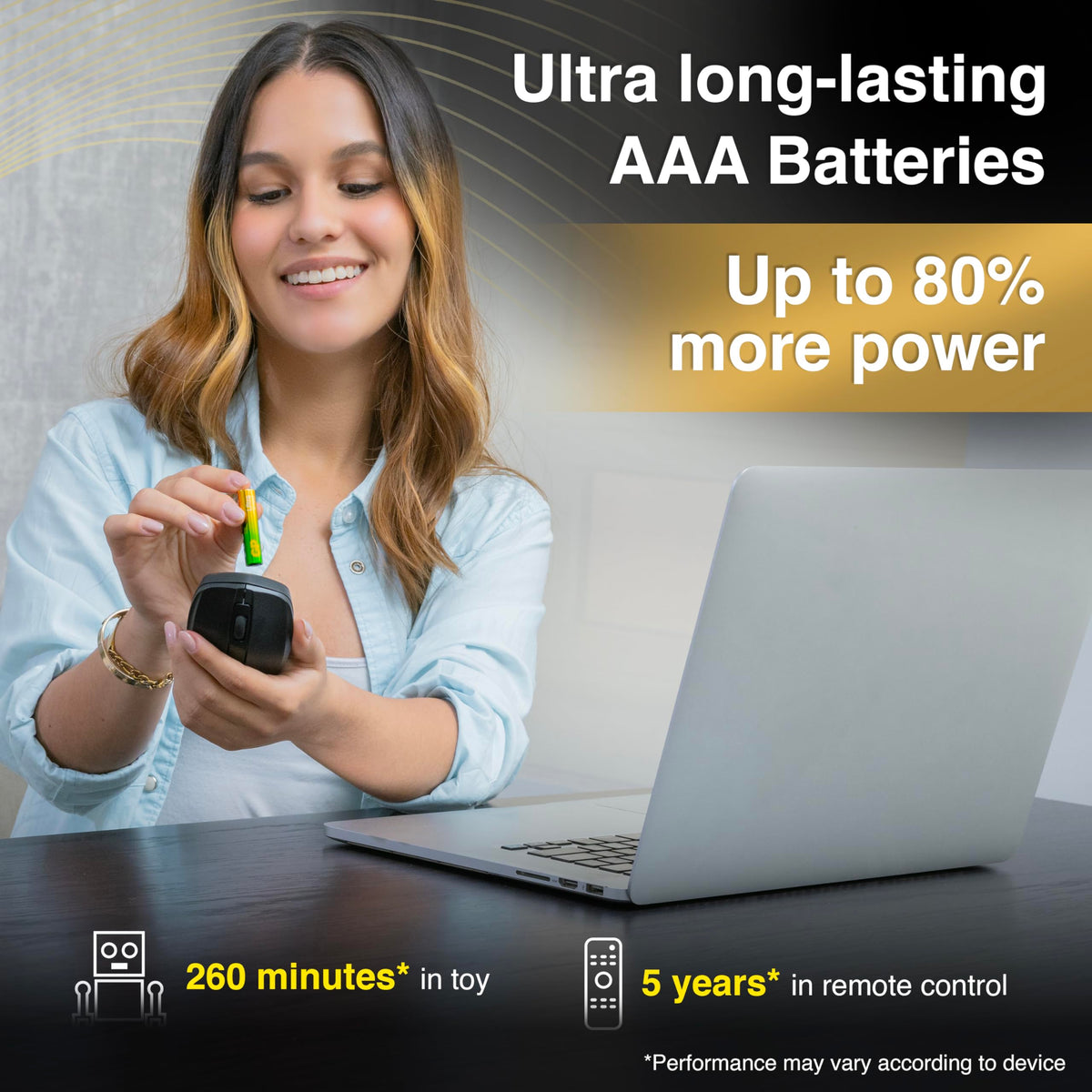 GP AA Batteries 40 Pack 1.5V Alkaline Double A 10 Yr Long Shelf Life