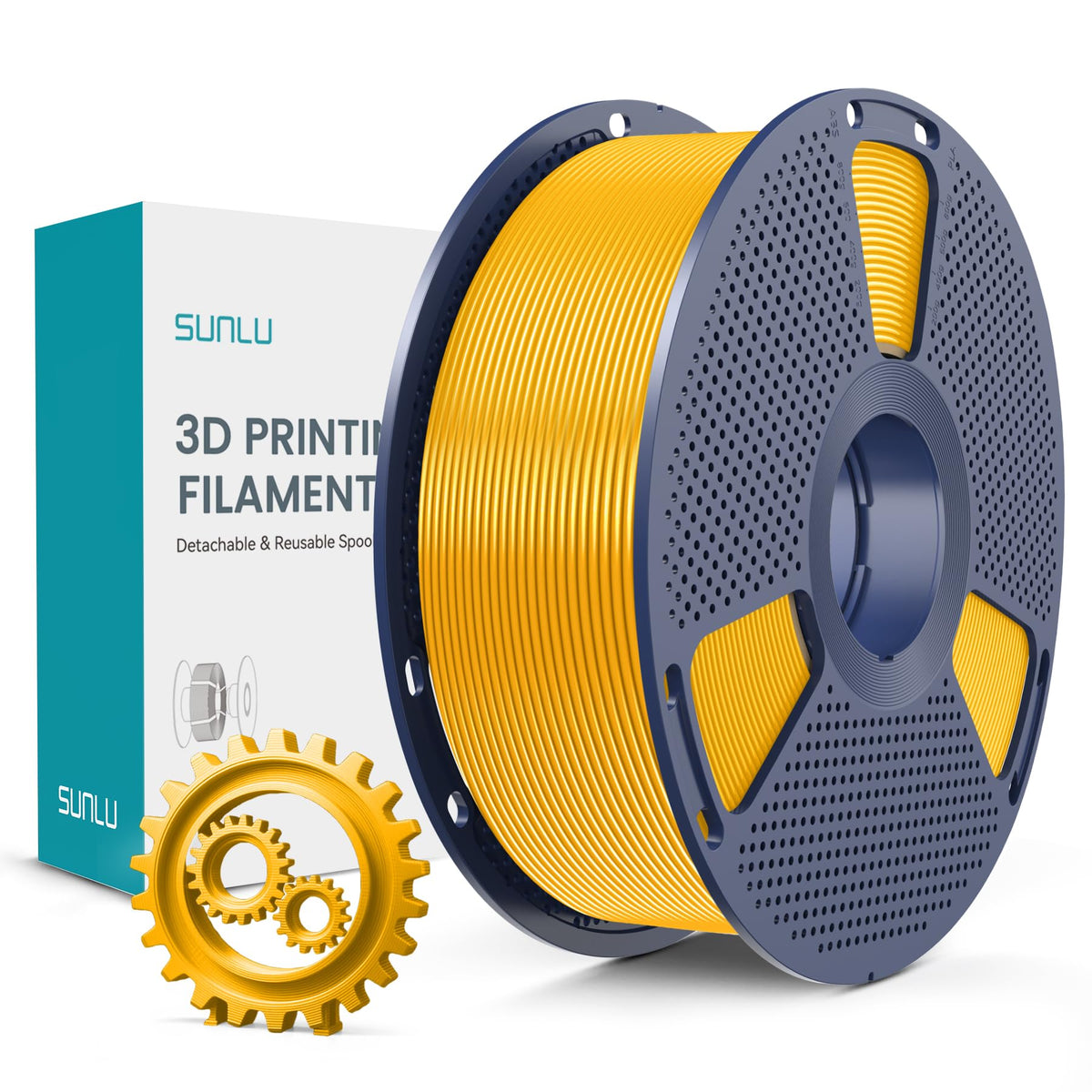 SUNLU Premium PLA+ Filament 1.75mm, Enhanced Durability and High Strength