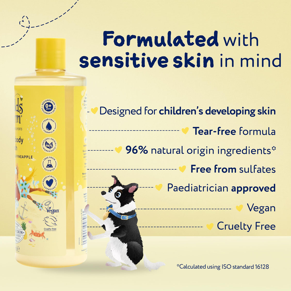 Childs Farm Kids Hair & Body Wash, Sweet Orange | Tear-free, Gently Cleanses | Suitable for Dry, Sensitive Skin, 500ml