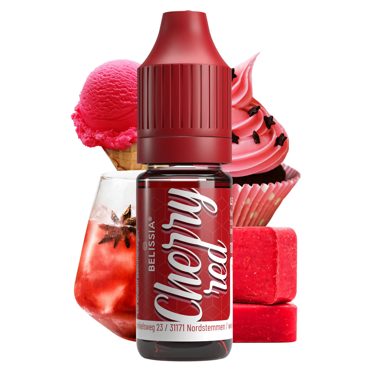 Belissia Liquid Food Colouring Rosa 10ml for Cooking and Baking