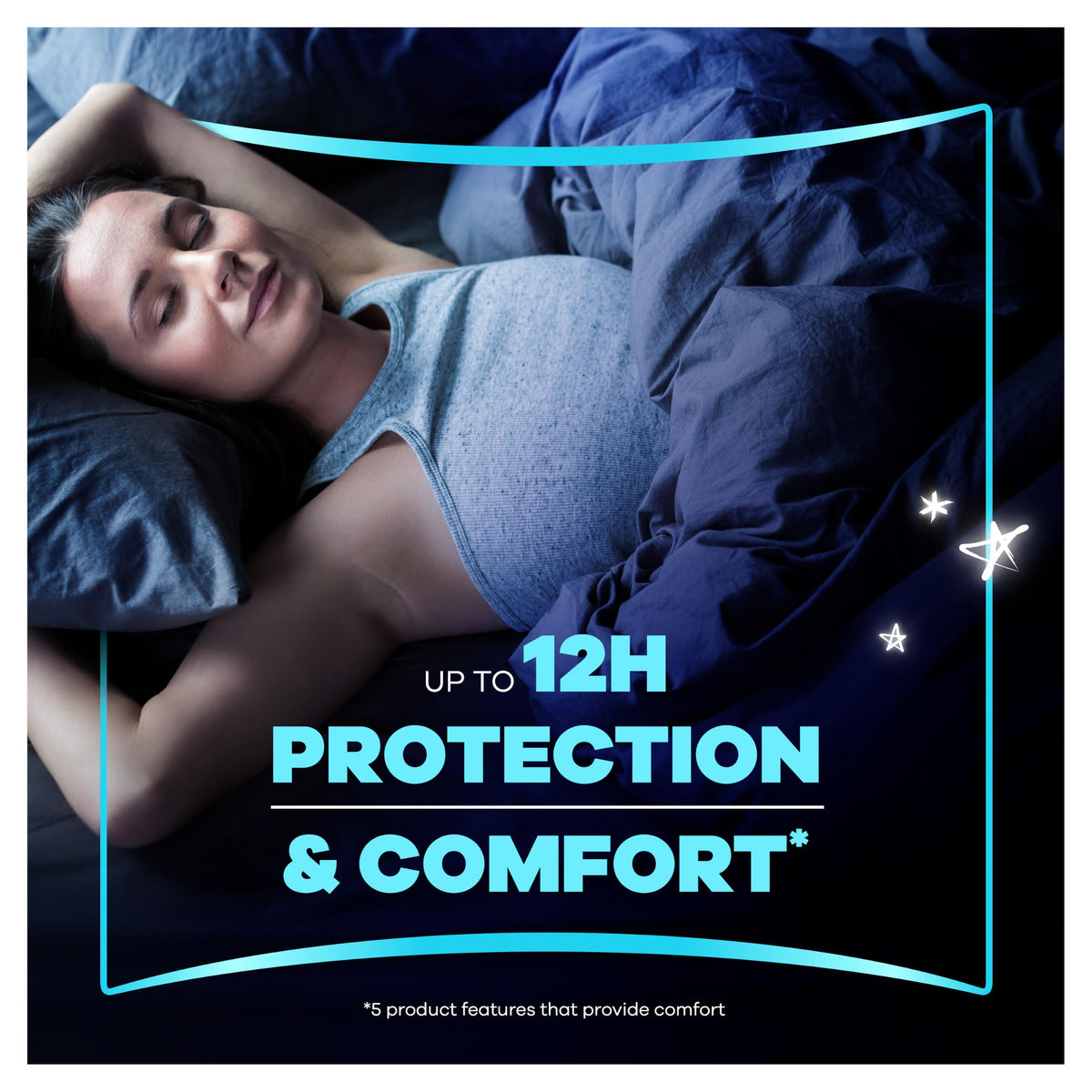 Always Platinum Secure Night Extra (Size 5) Sanitary Towels with Wings 16 Pads
