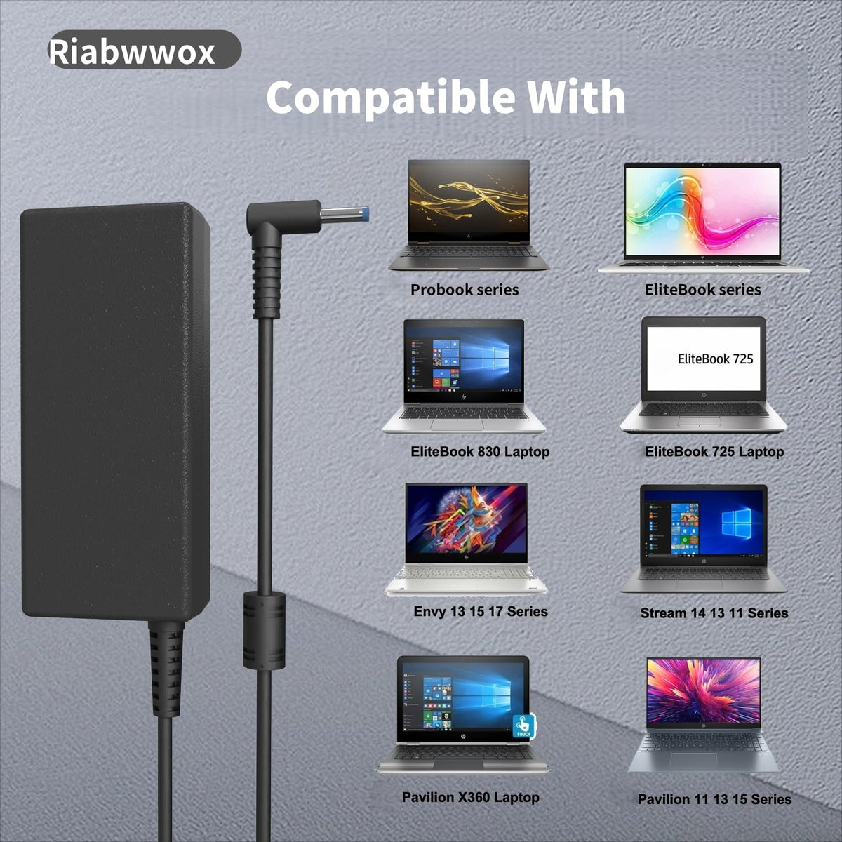 4.5 X 3mm 65W Laptop Charger Compatible with Dell Inspiron 15