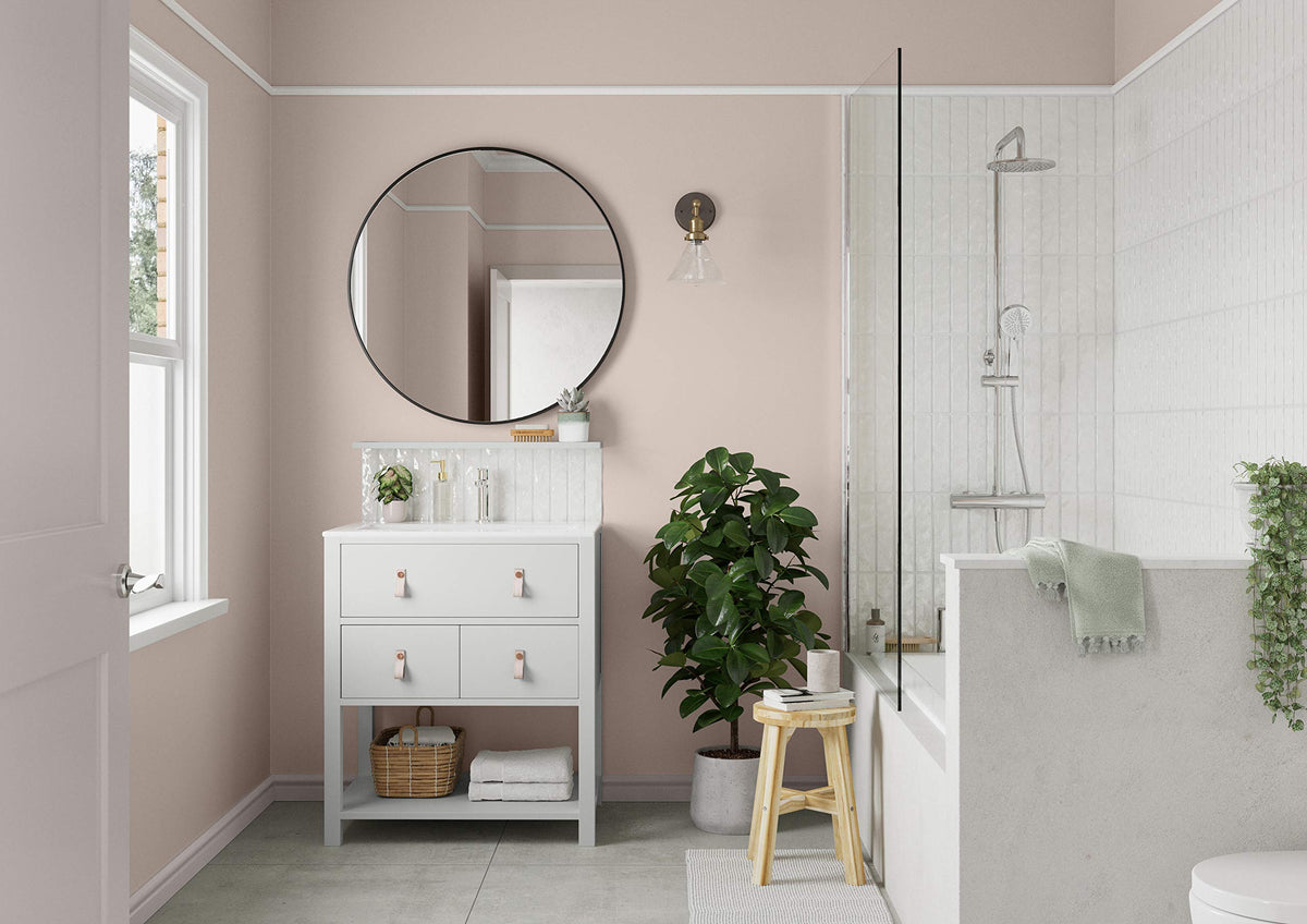 Dulux 5275836 Easycare Bathroom Soft Sheen Emulsion Paint For Walls And Ceilings - Mossy Stone 2.5L