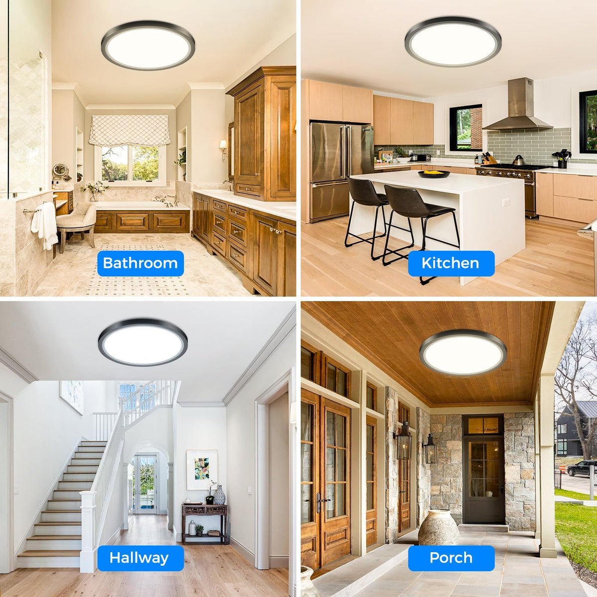 Peasur Bathroom Light, 3000K/3500K/4000K/5000K/6500K 5 Color Temperature