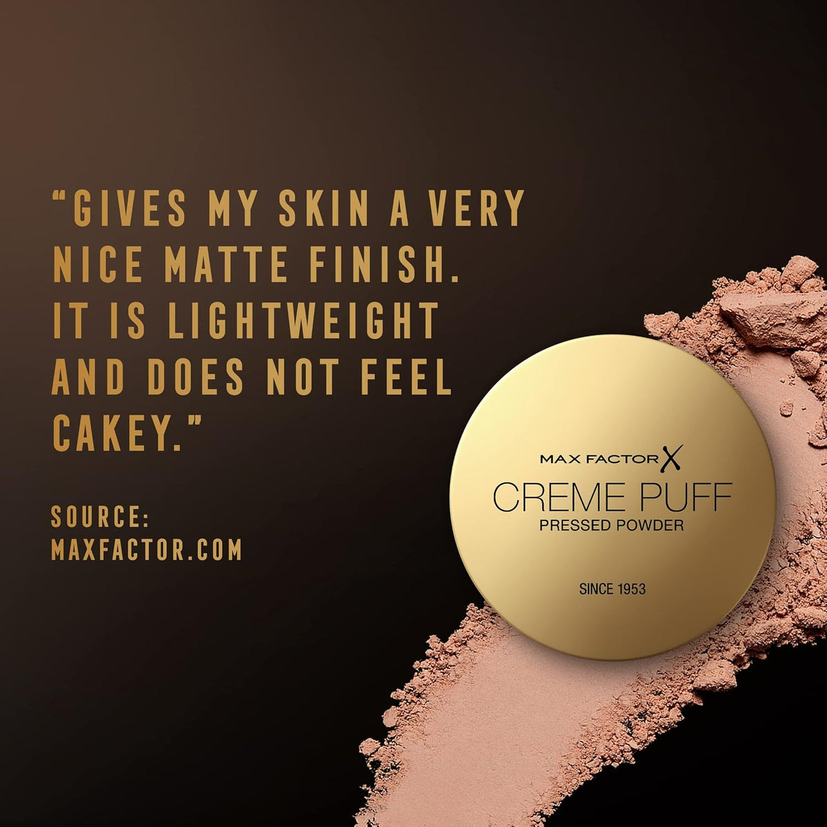 Max Factor Crème Puff Pressed Powder, 41 Medium Beige, 14g