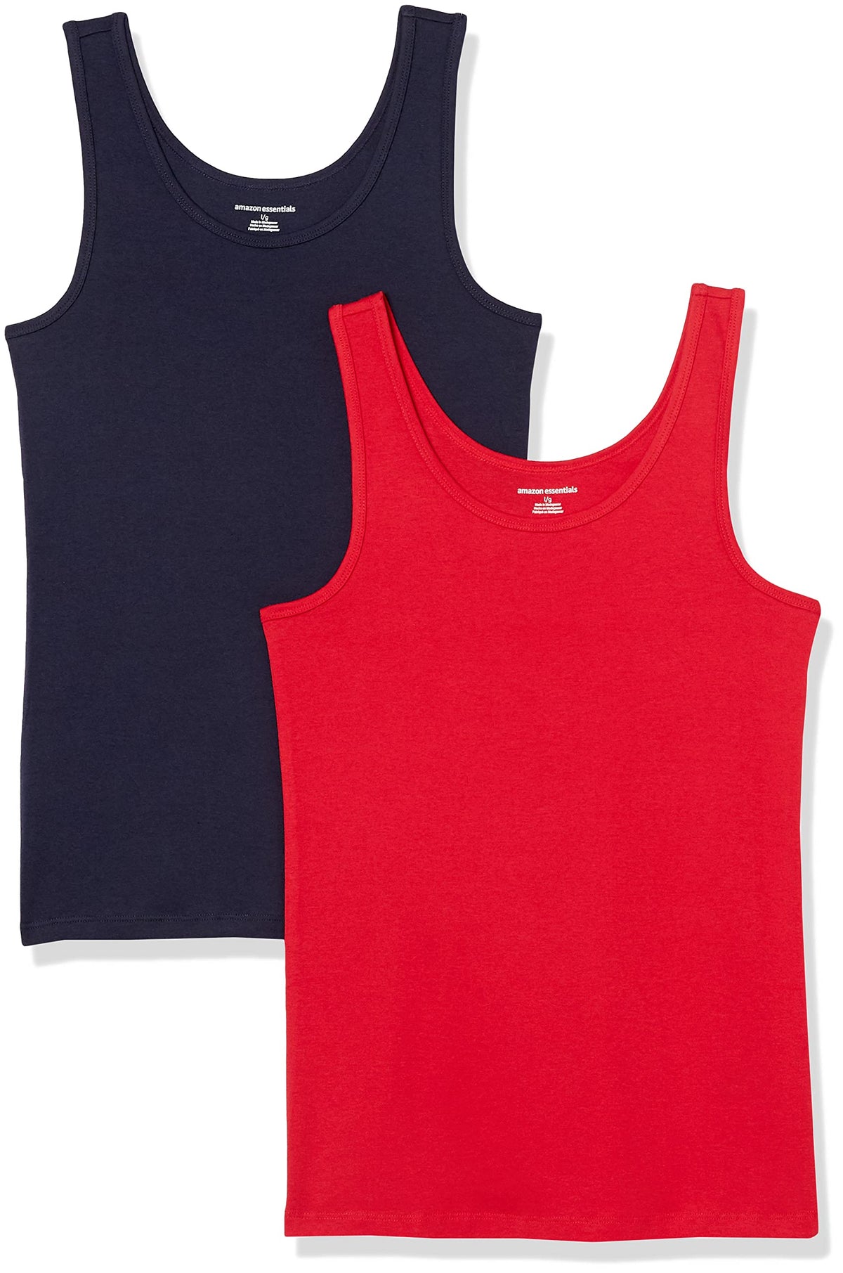 Amazon Essentials Women's Slim-Fit Vest, Pack of 2