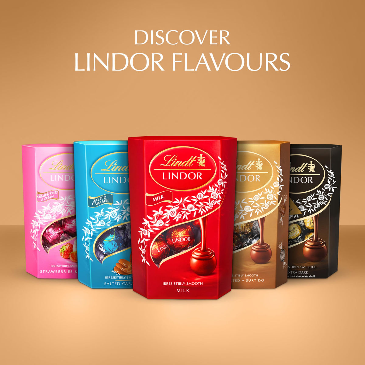 Lindt Lindor White Chocolate Truffles – 200g Box (Approx. 16 Balls) – Smooth Filling – Gift, Birthday, Congratulations Treat